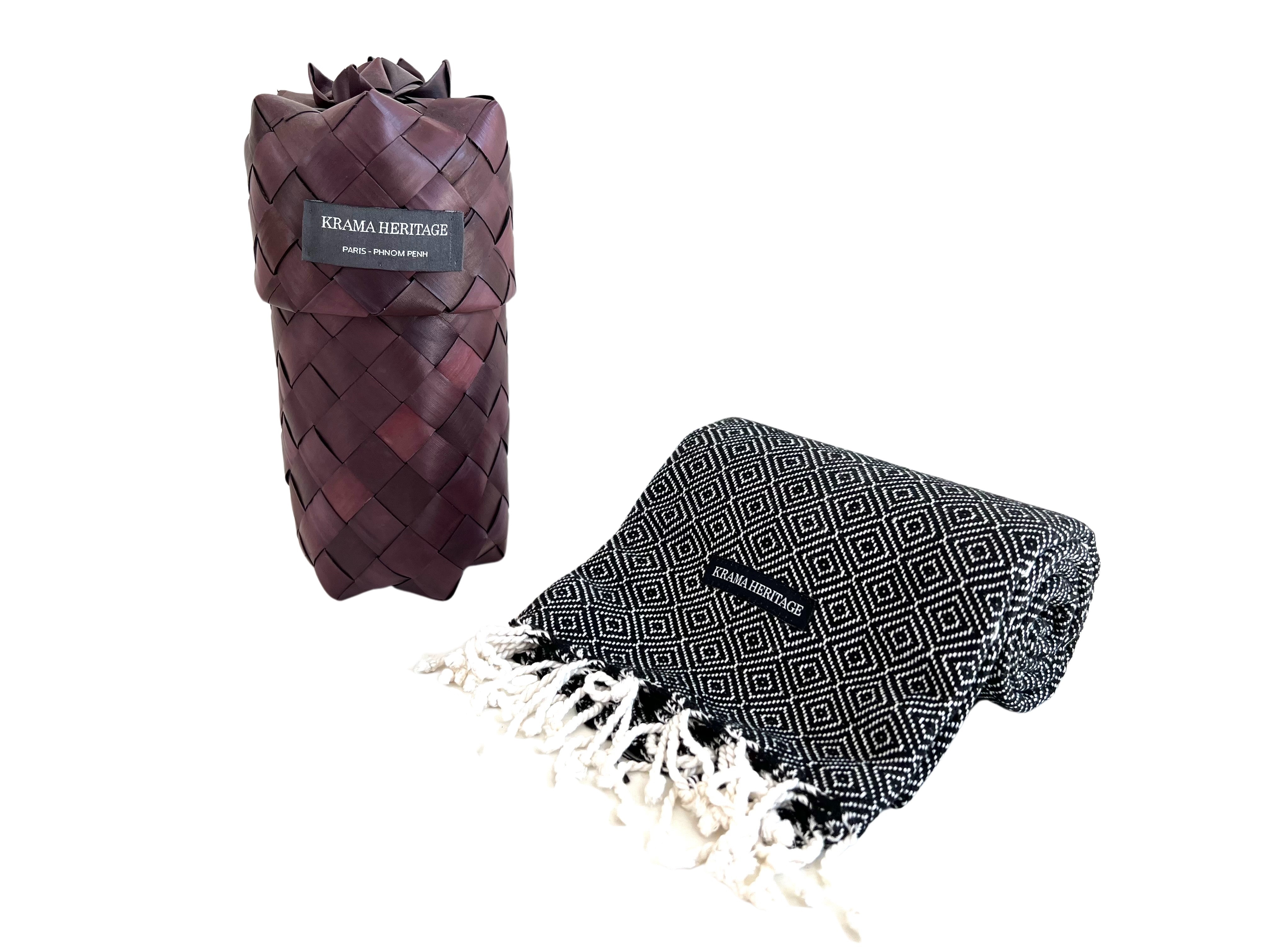 Le Krama Chaud Noir Ebène 9