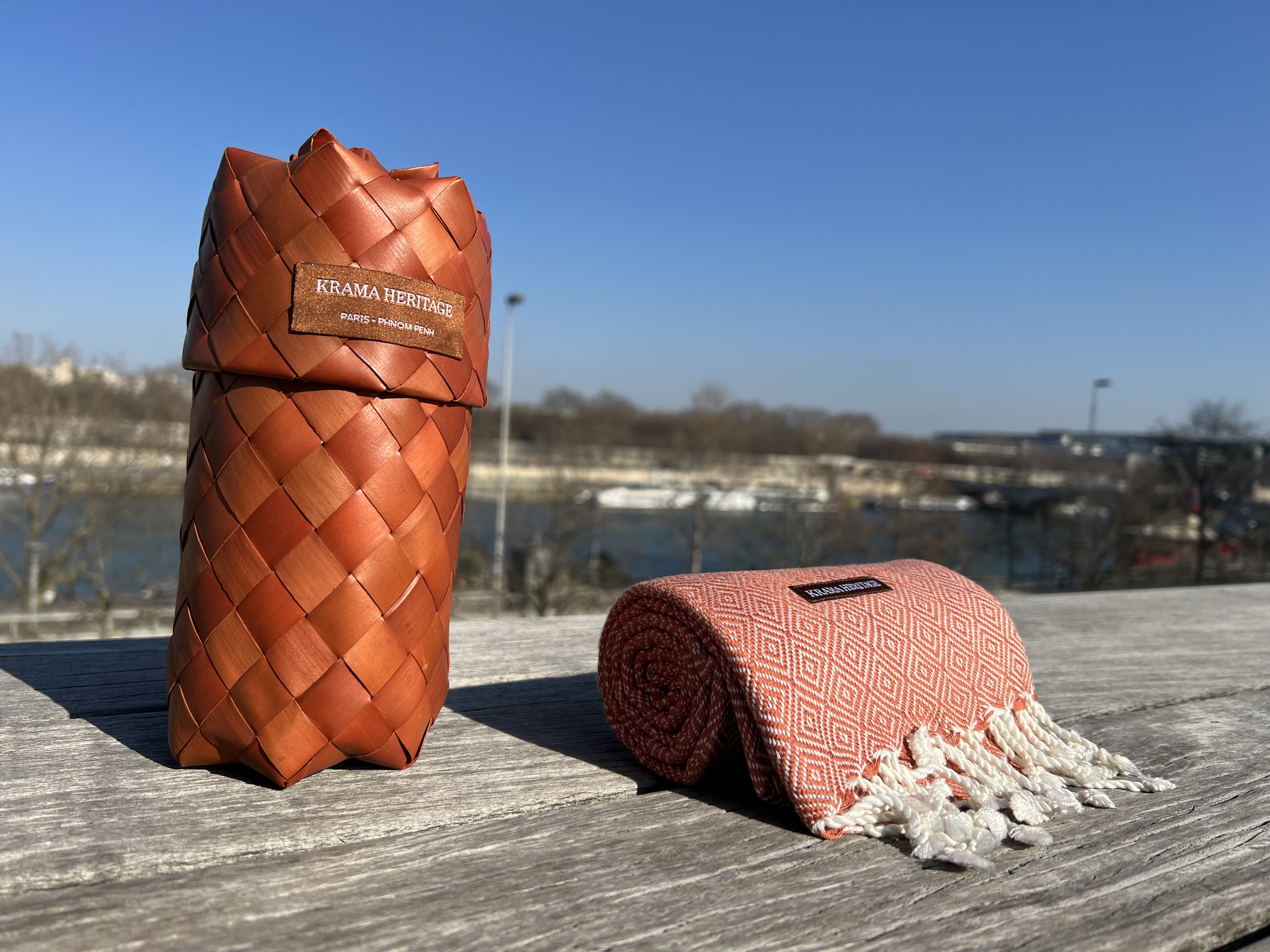 Le Krama Chaud Beige Ocre 6