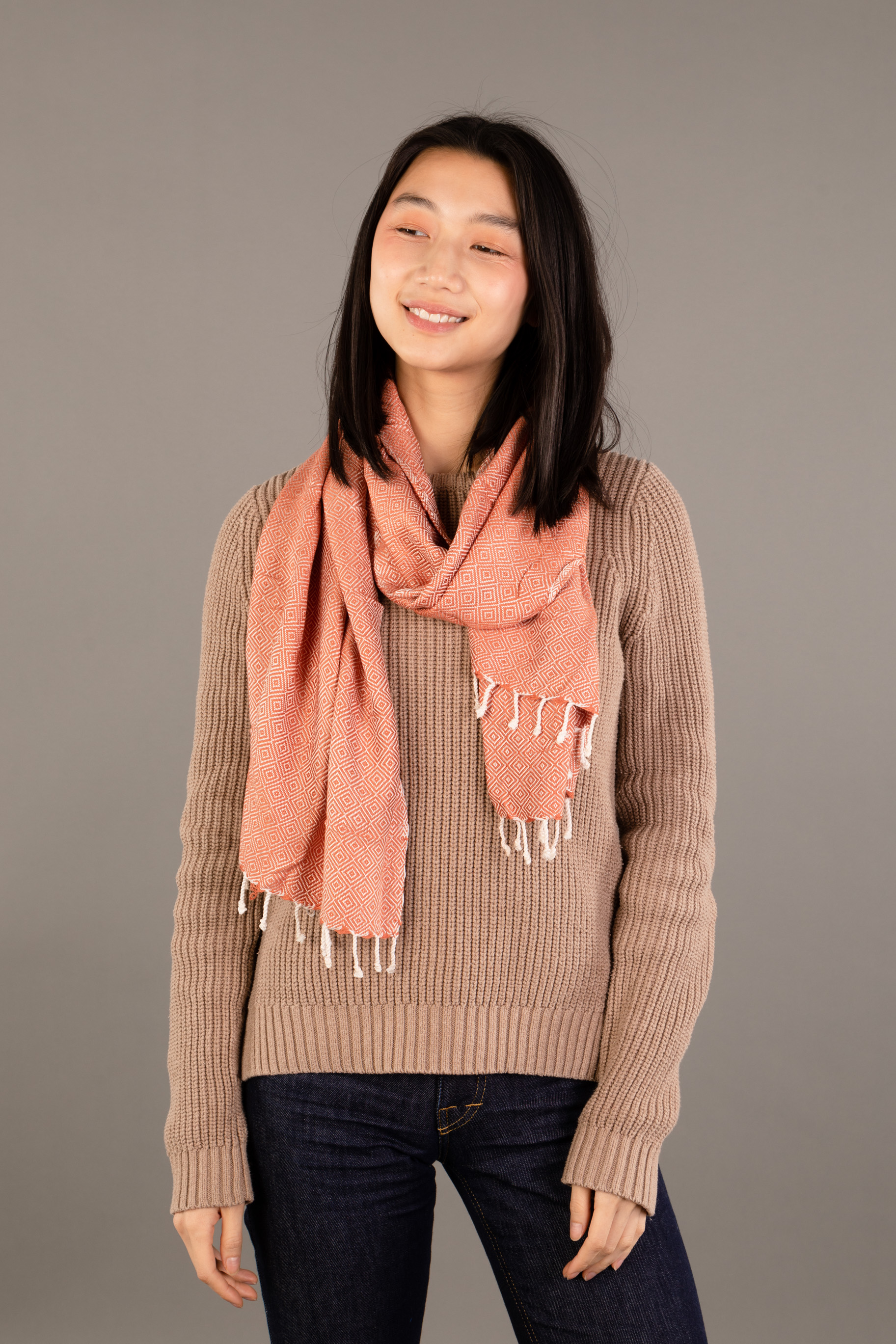 Le Krama Chaud Beige Ocre 3