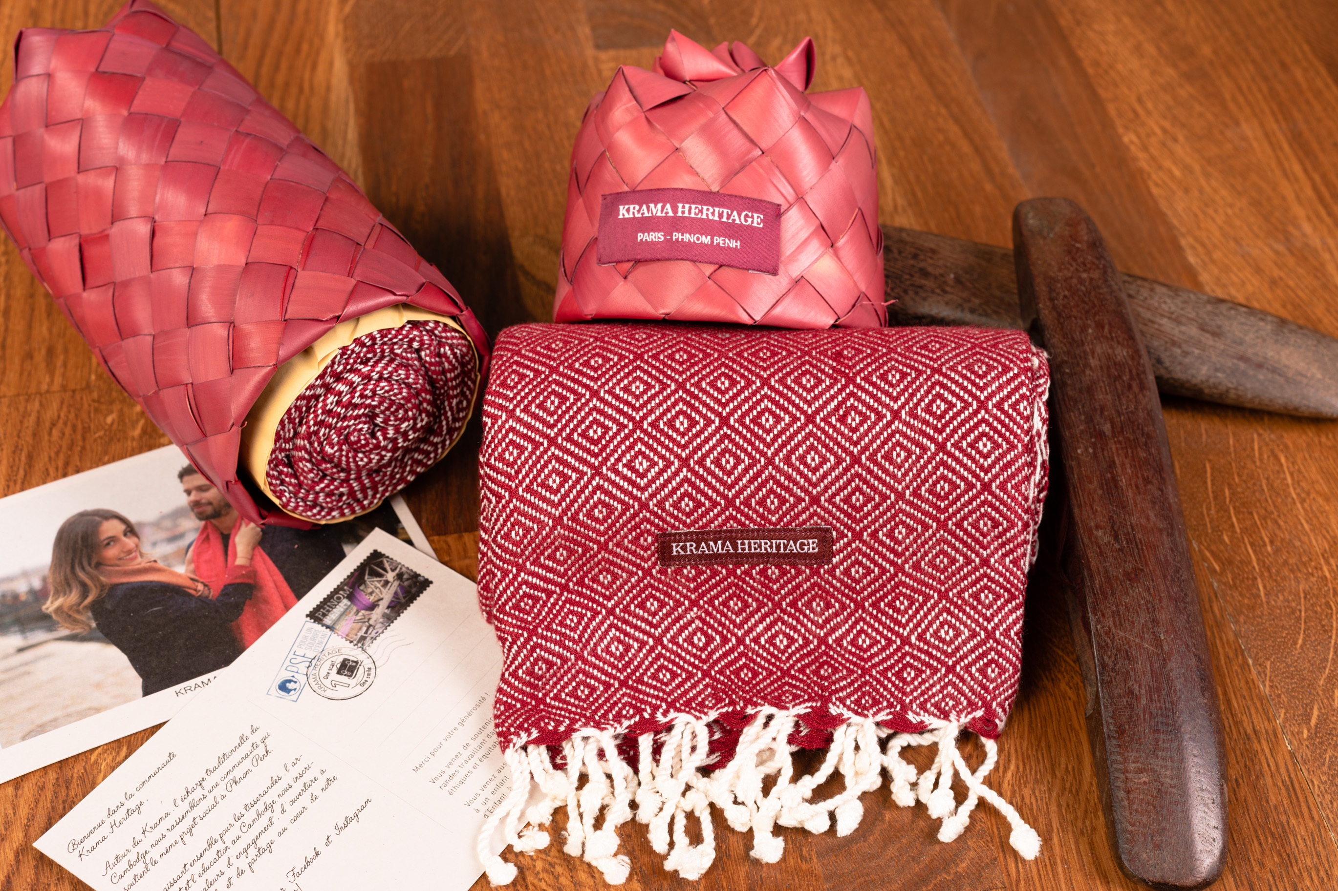 Le Krama Chaud Rouge Brique 2