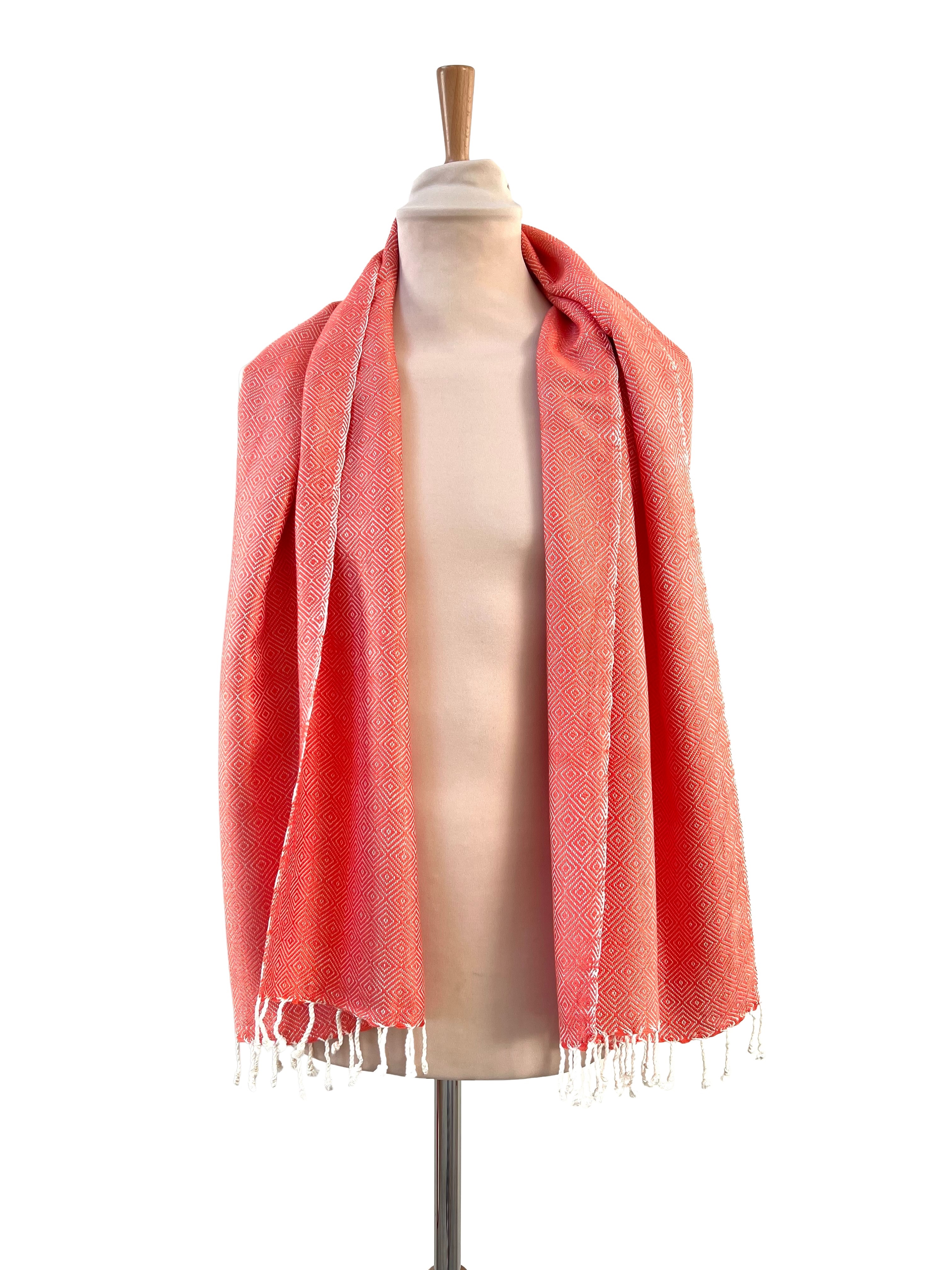 Le Krama Chaud Orange Corail 5