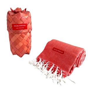 Le Krama Chaud Orange Corail