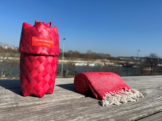 Le Krama Chaud Rouge Coquelicot 7