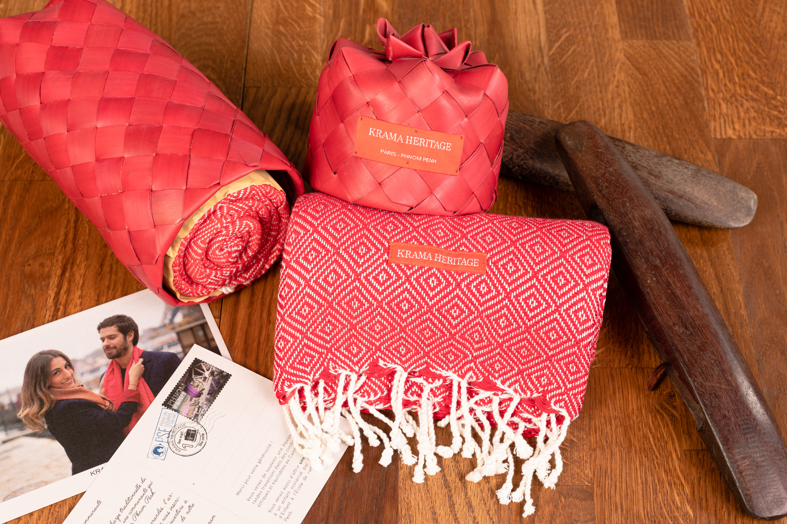 Le Krama Chaud Rouge Coquelicot 2