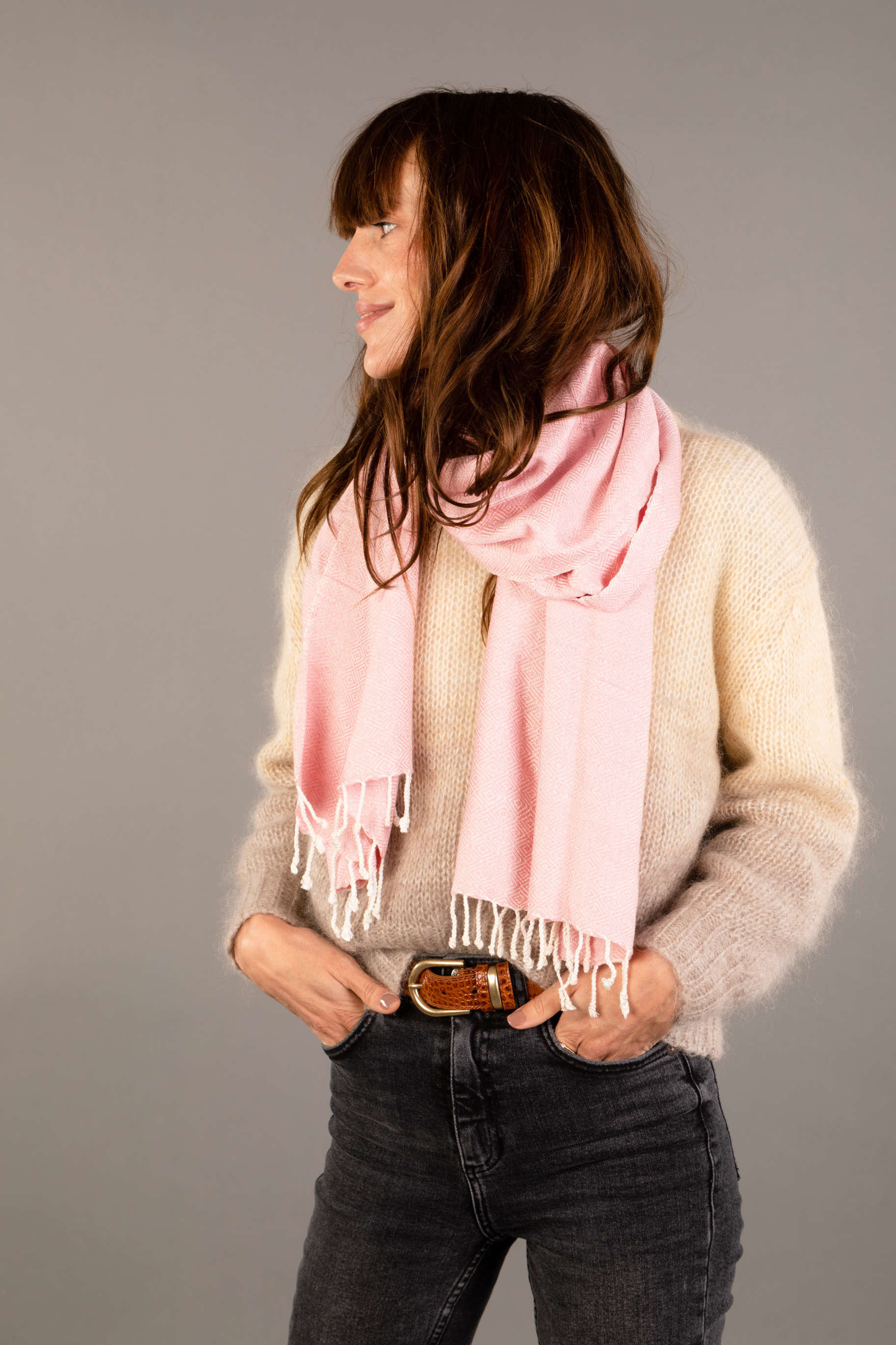 Le Krama Chaud Rose Clair 4