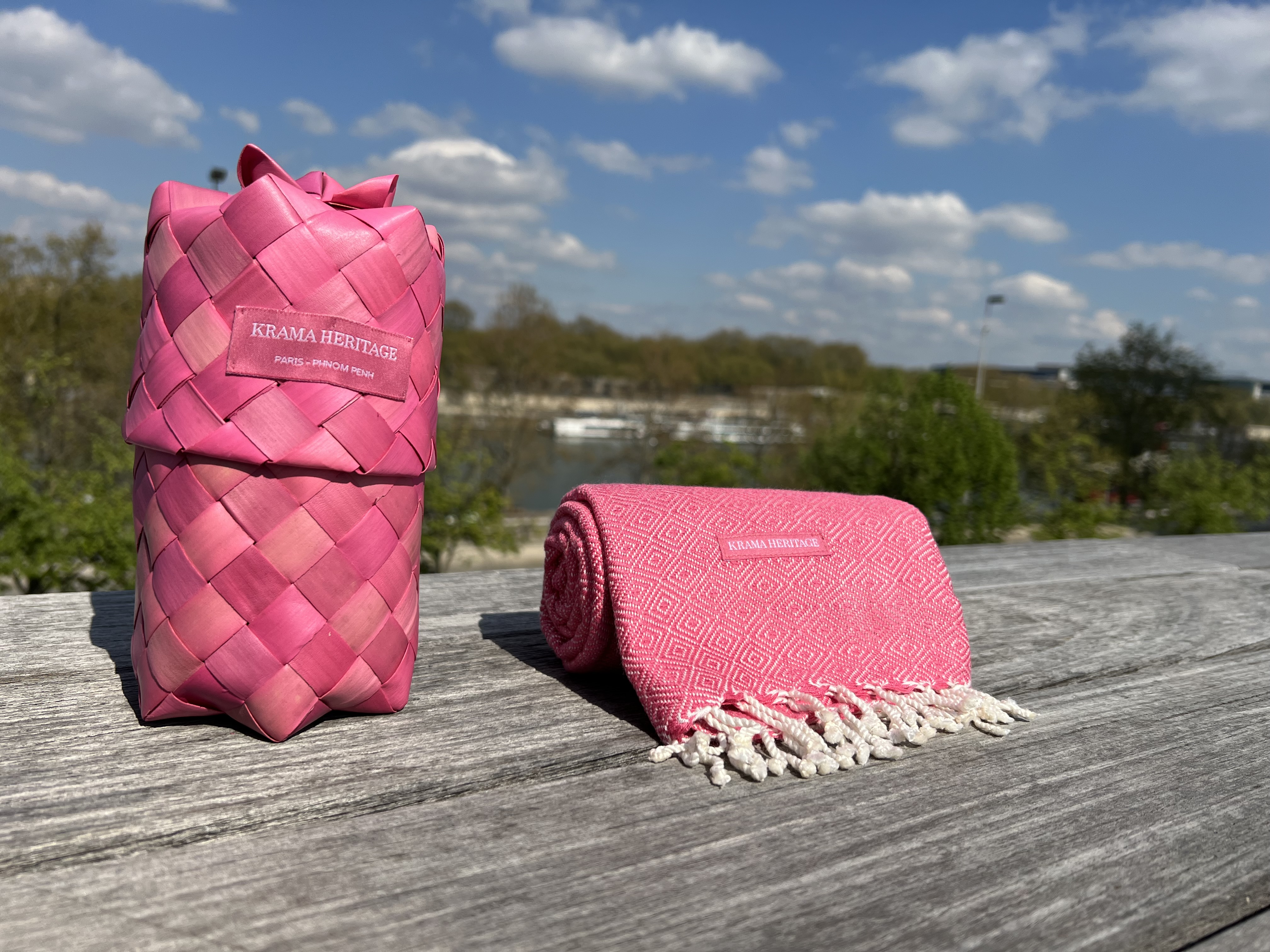 Le Krama Chaud Rose Bonbon 6