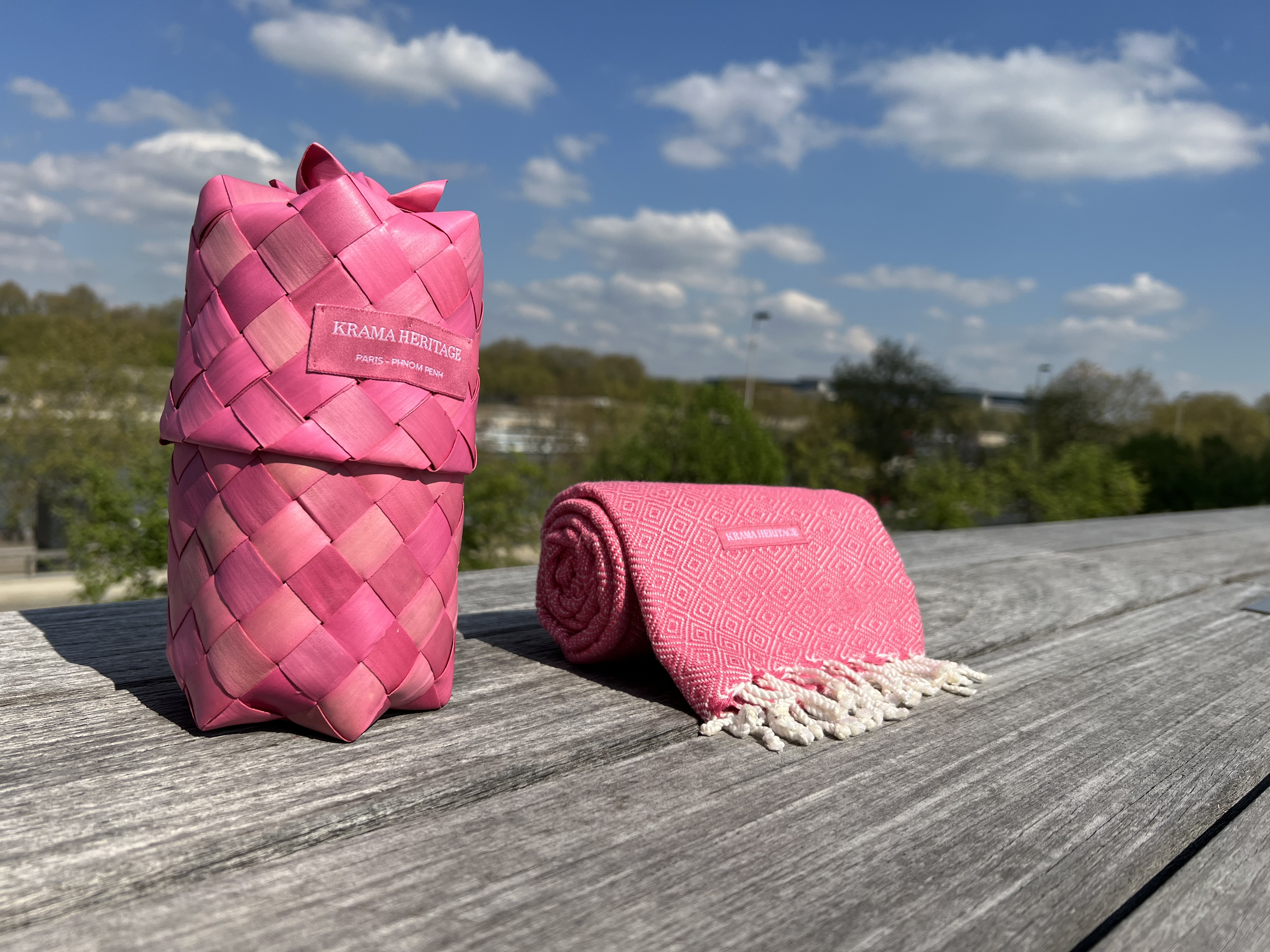 Le Krama Chaud Rose Bonbon 7