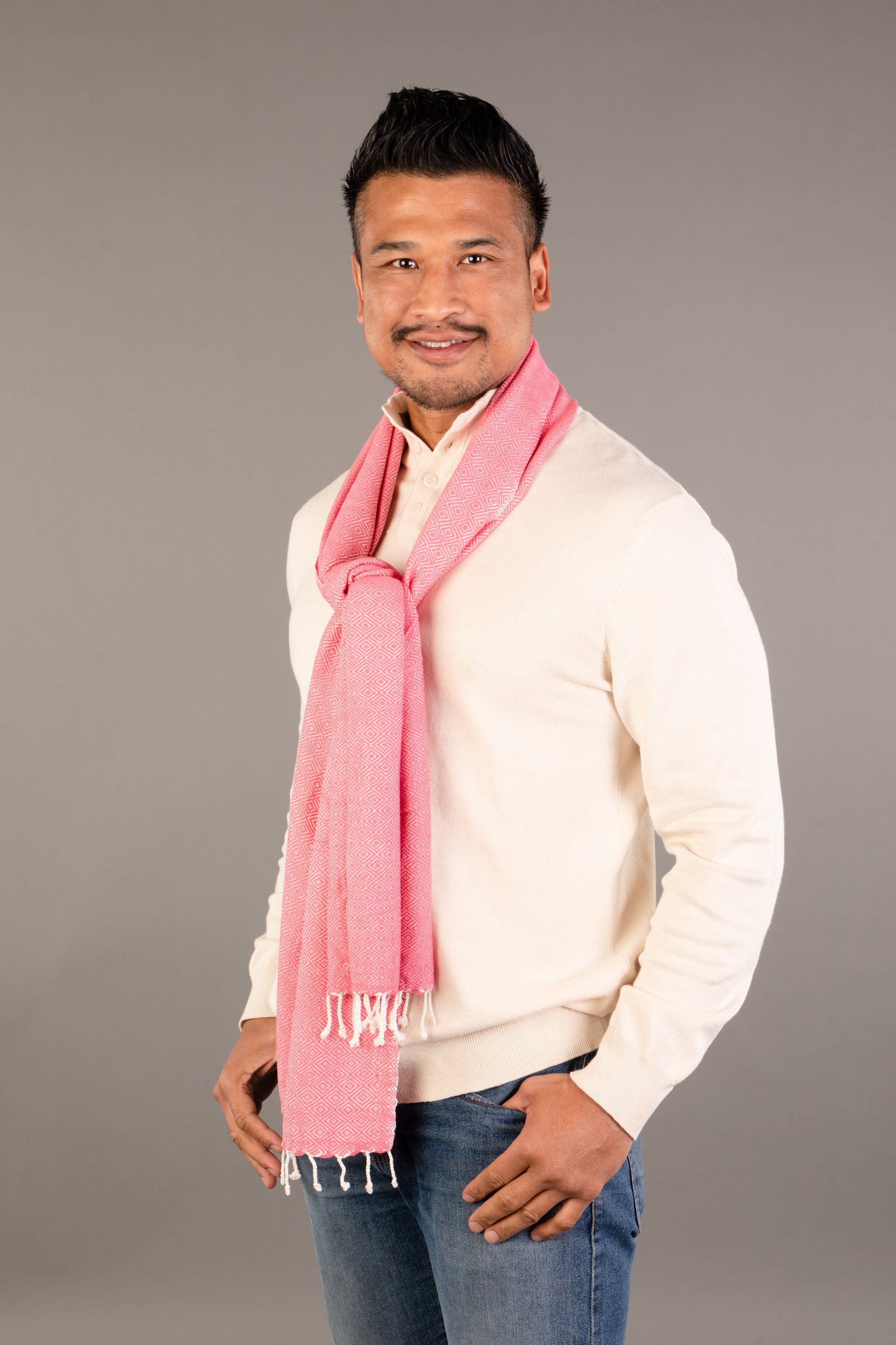 Le Krama Chaud Rose Bonbon 4