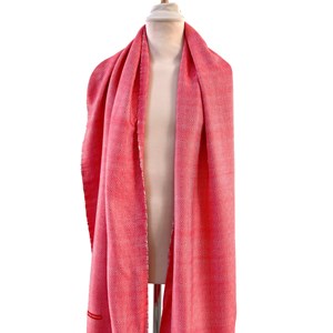 Le Grand Krama Chaud Orange Corail