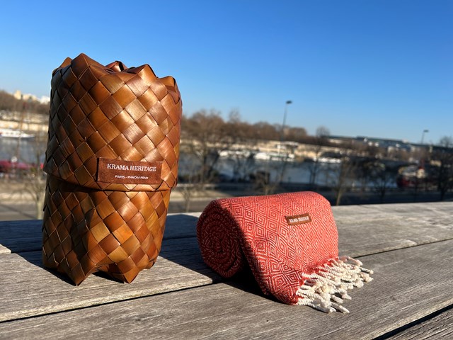 Le Grand Krama Chaud Noisette 6