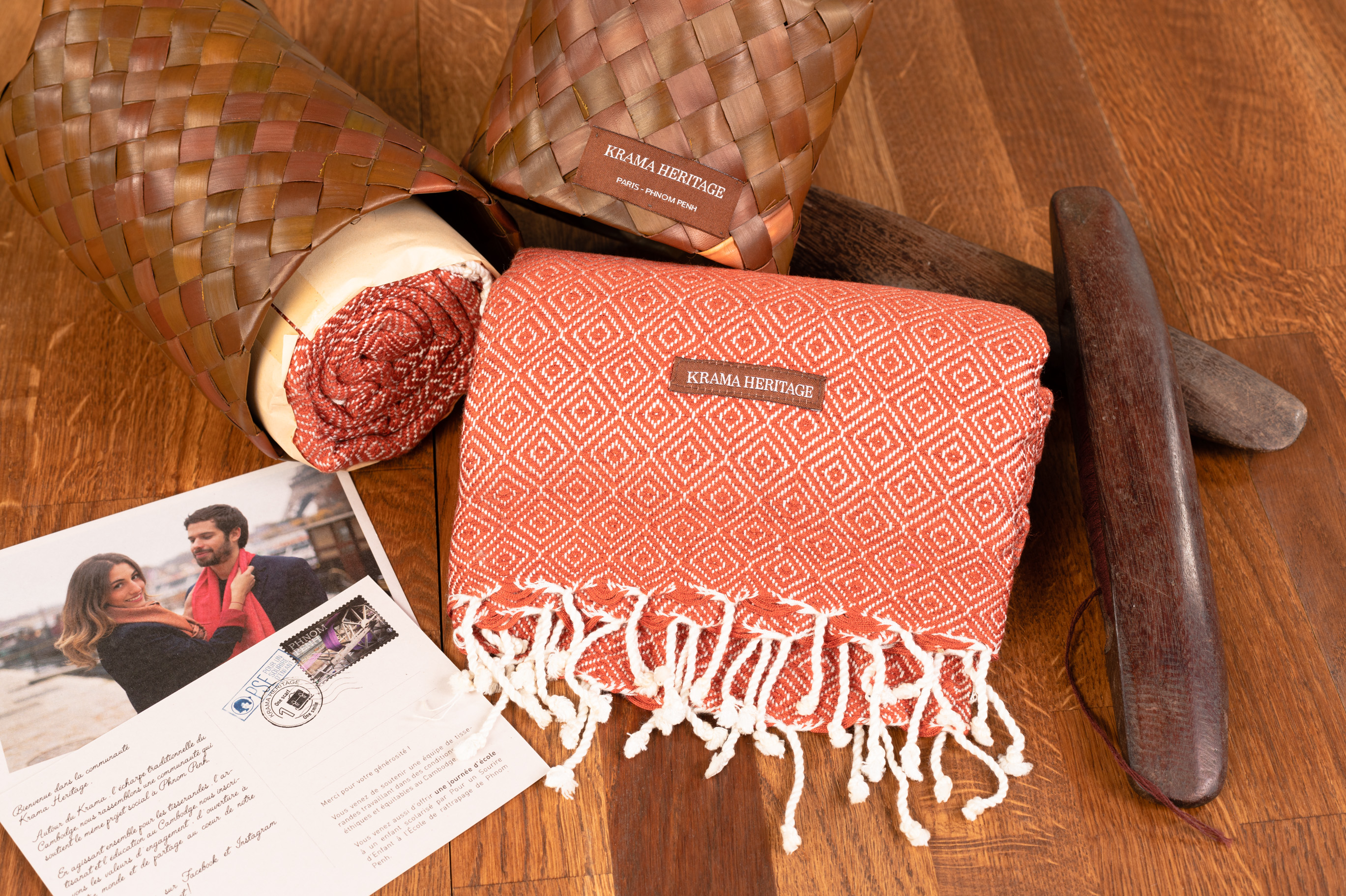 Le Grand Krama Chaud Noisette 2