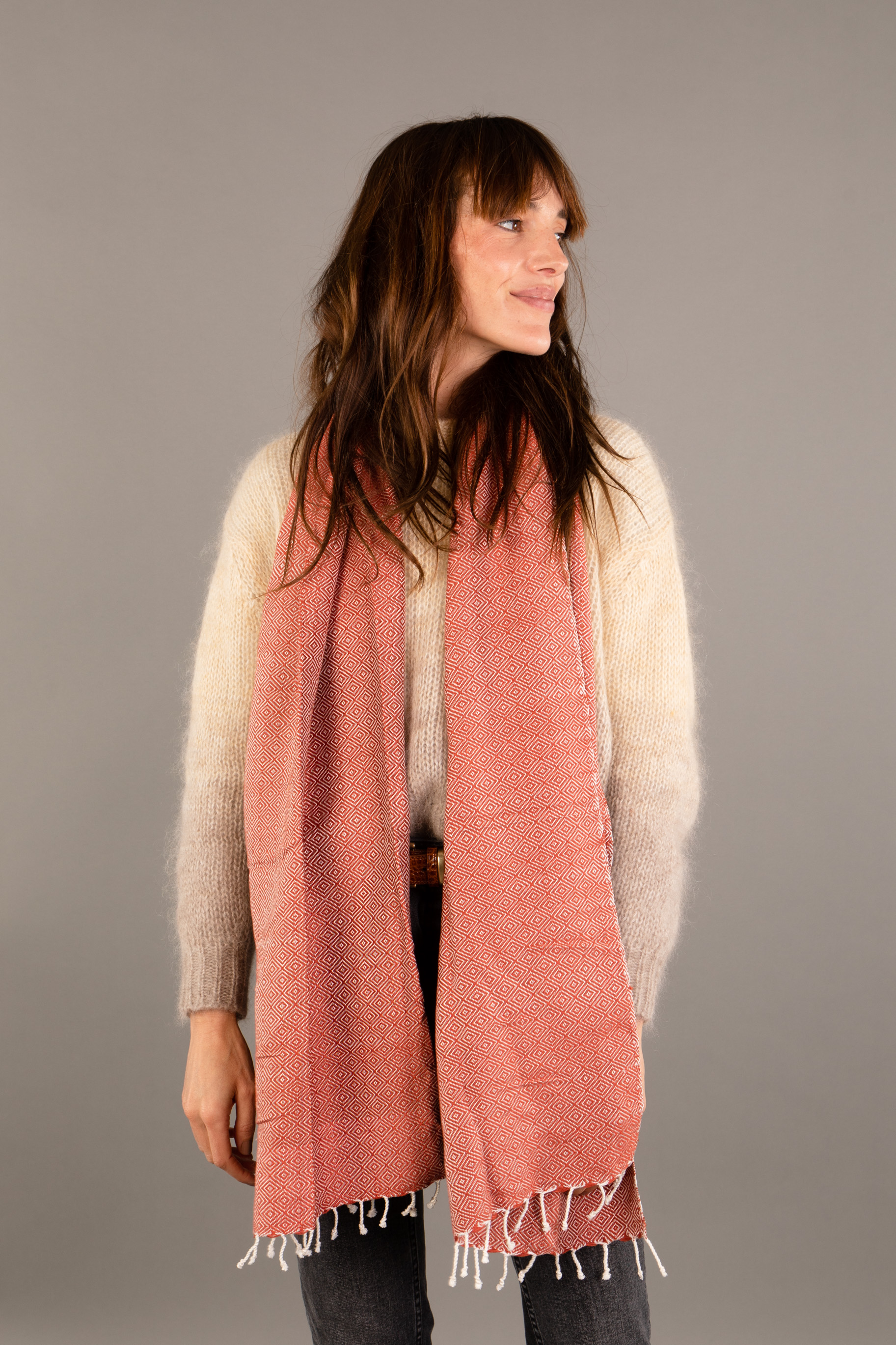 Le Grand Krama Chaud Noisette 3