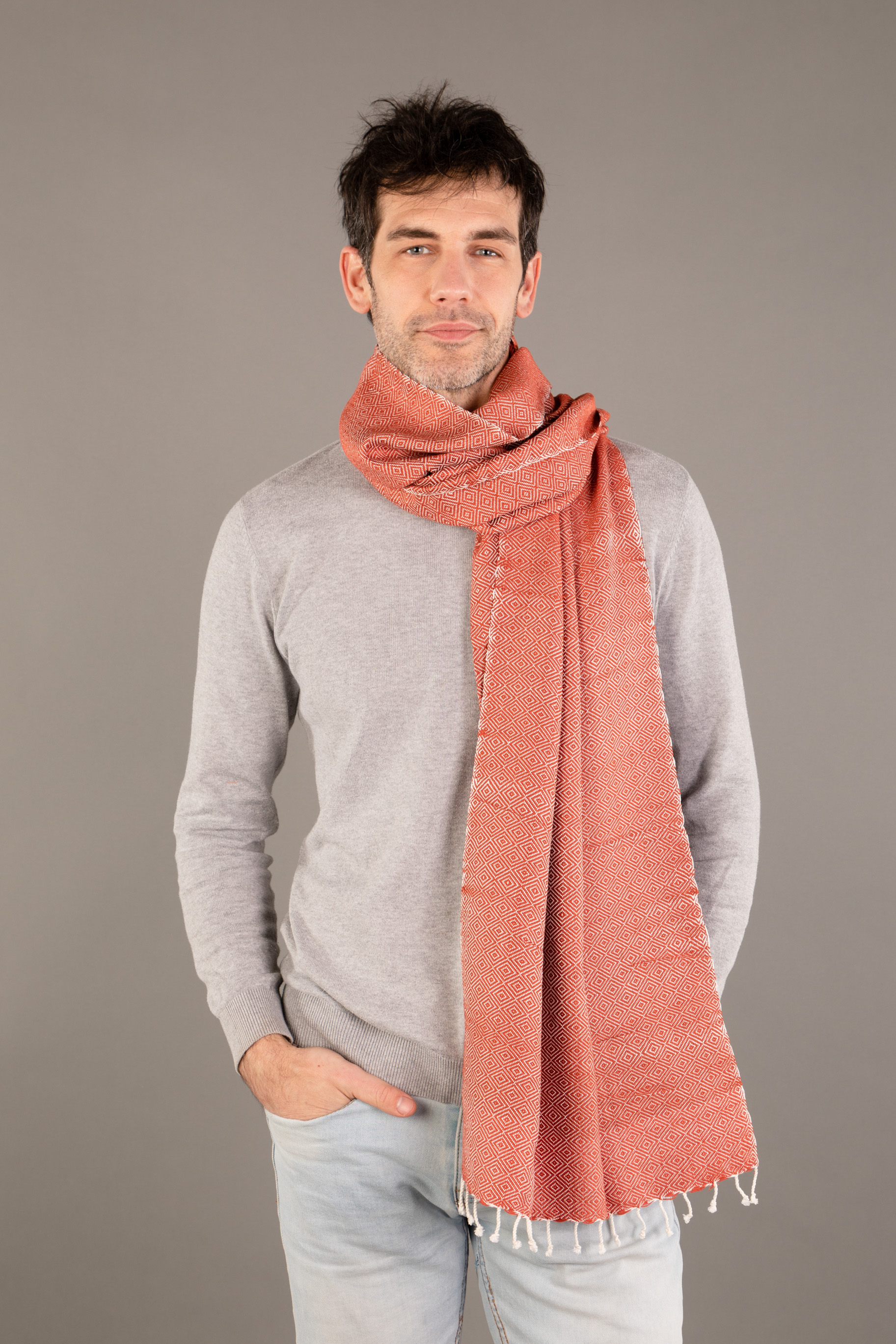 Le Grand Krama Chaud Noisette 4