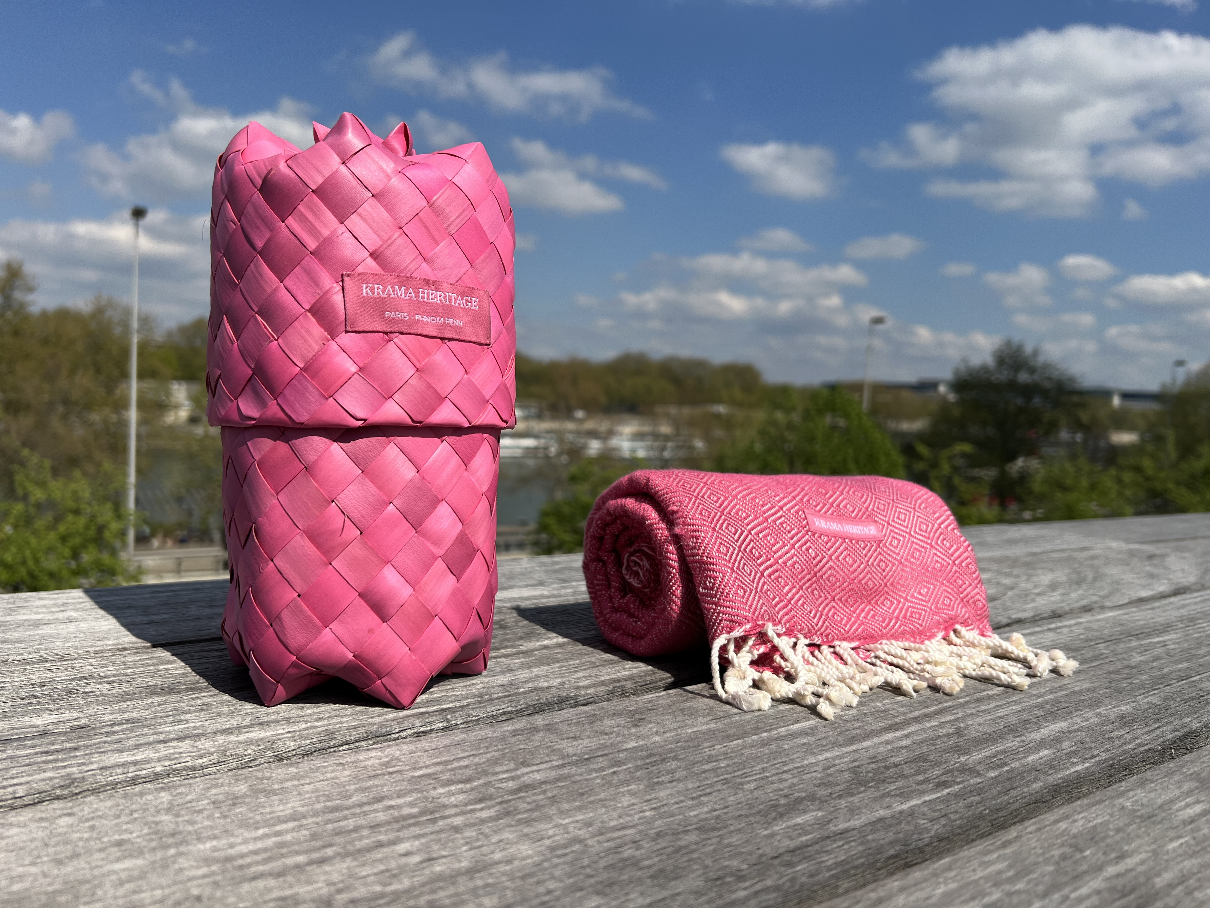 Le Grand Krama Chaud Rose Bonbon 7