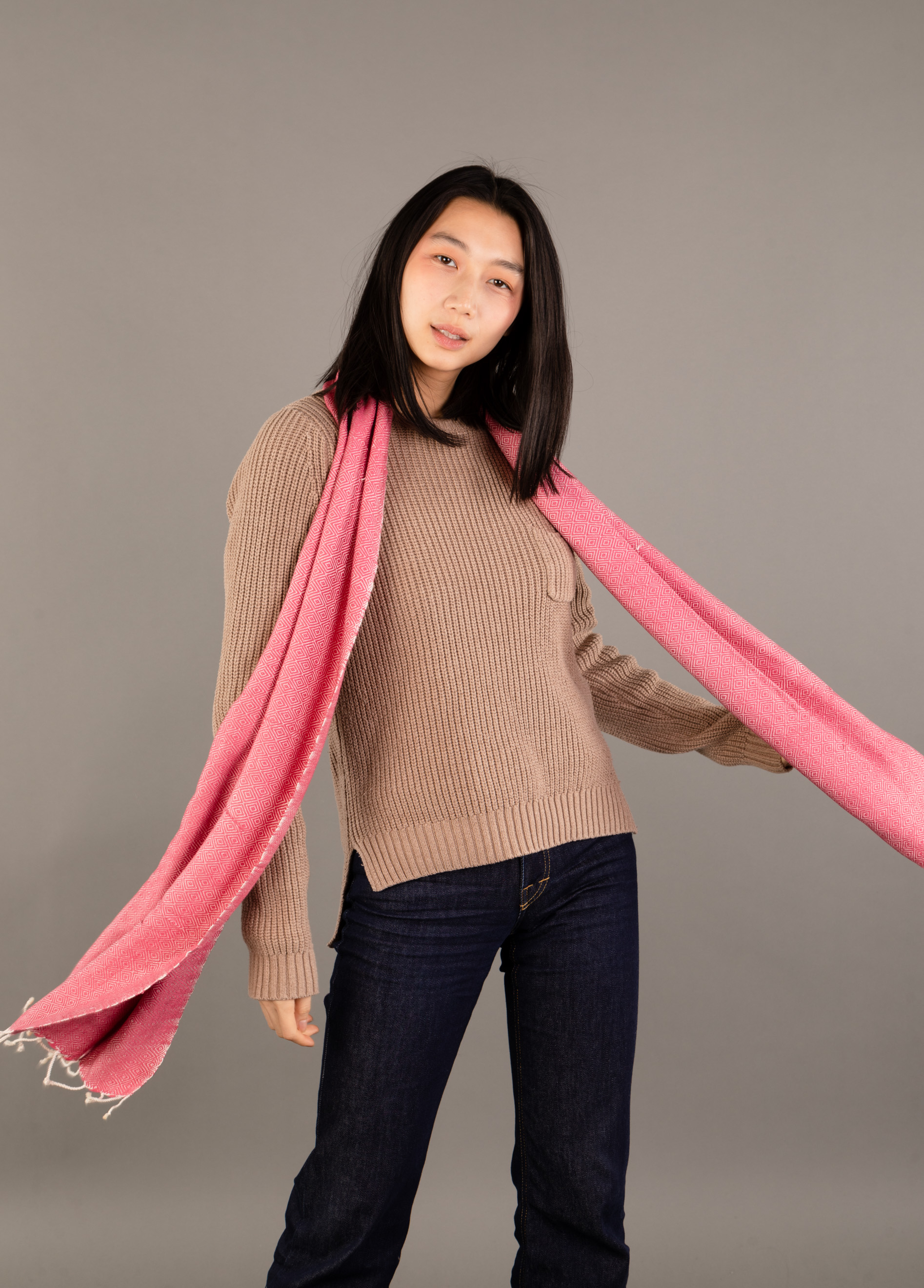 Le Grand Krama Chaud Rose Bonbon 4