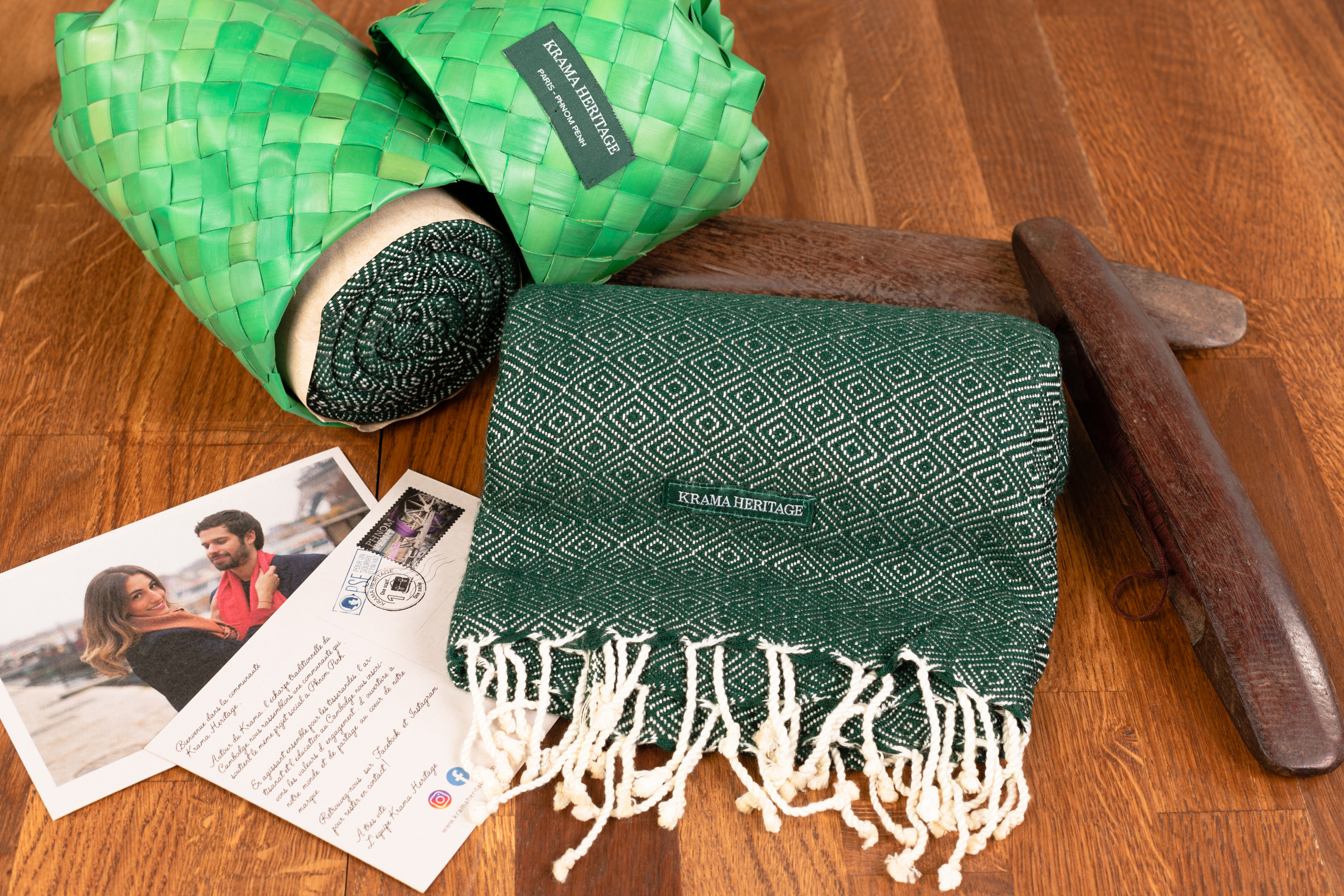 Le Grand Krama Chaud Vert Forêt 2