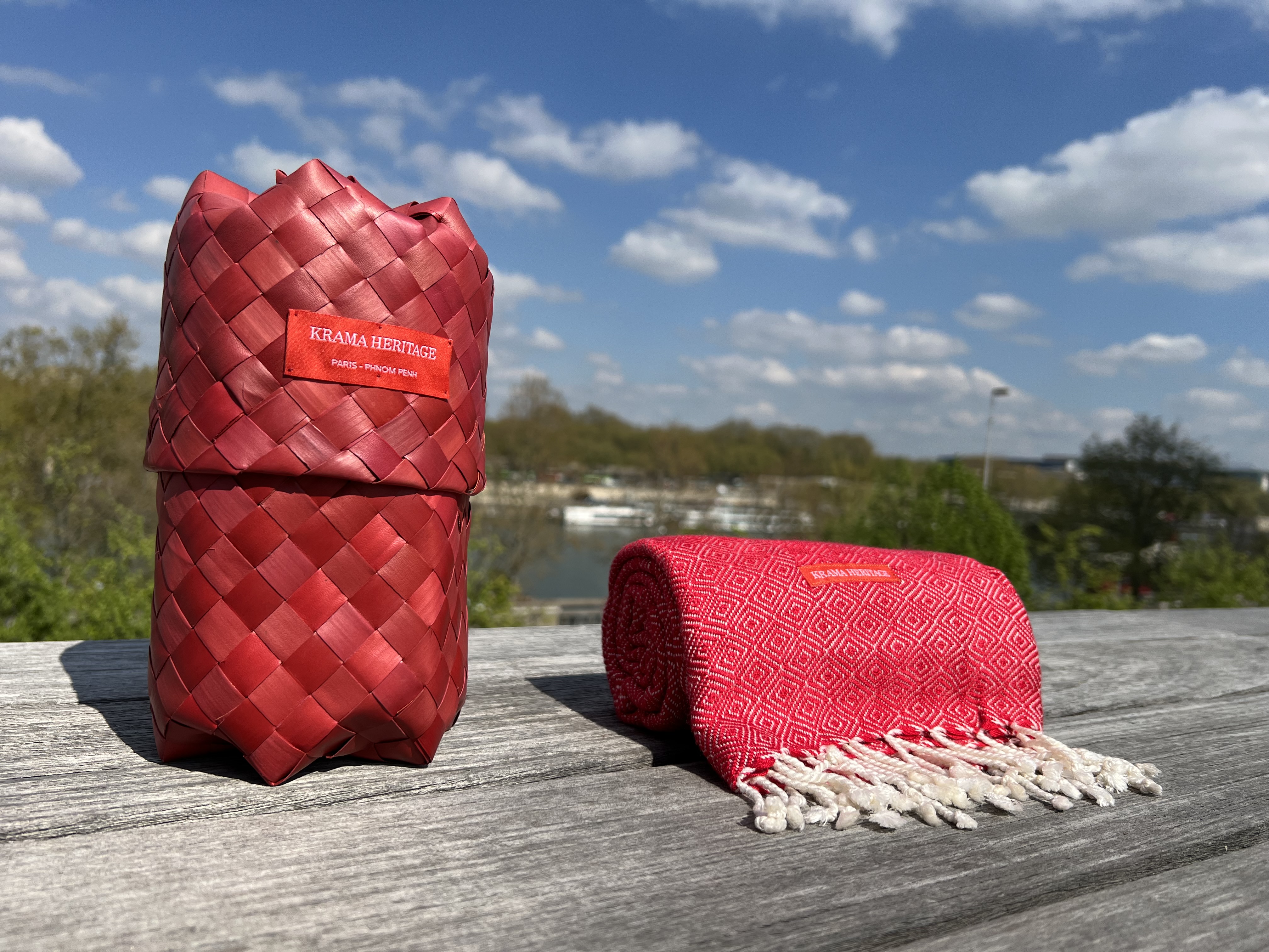 Le Grand Krama Rouge Coquelicot 6