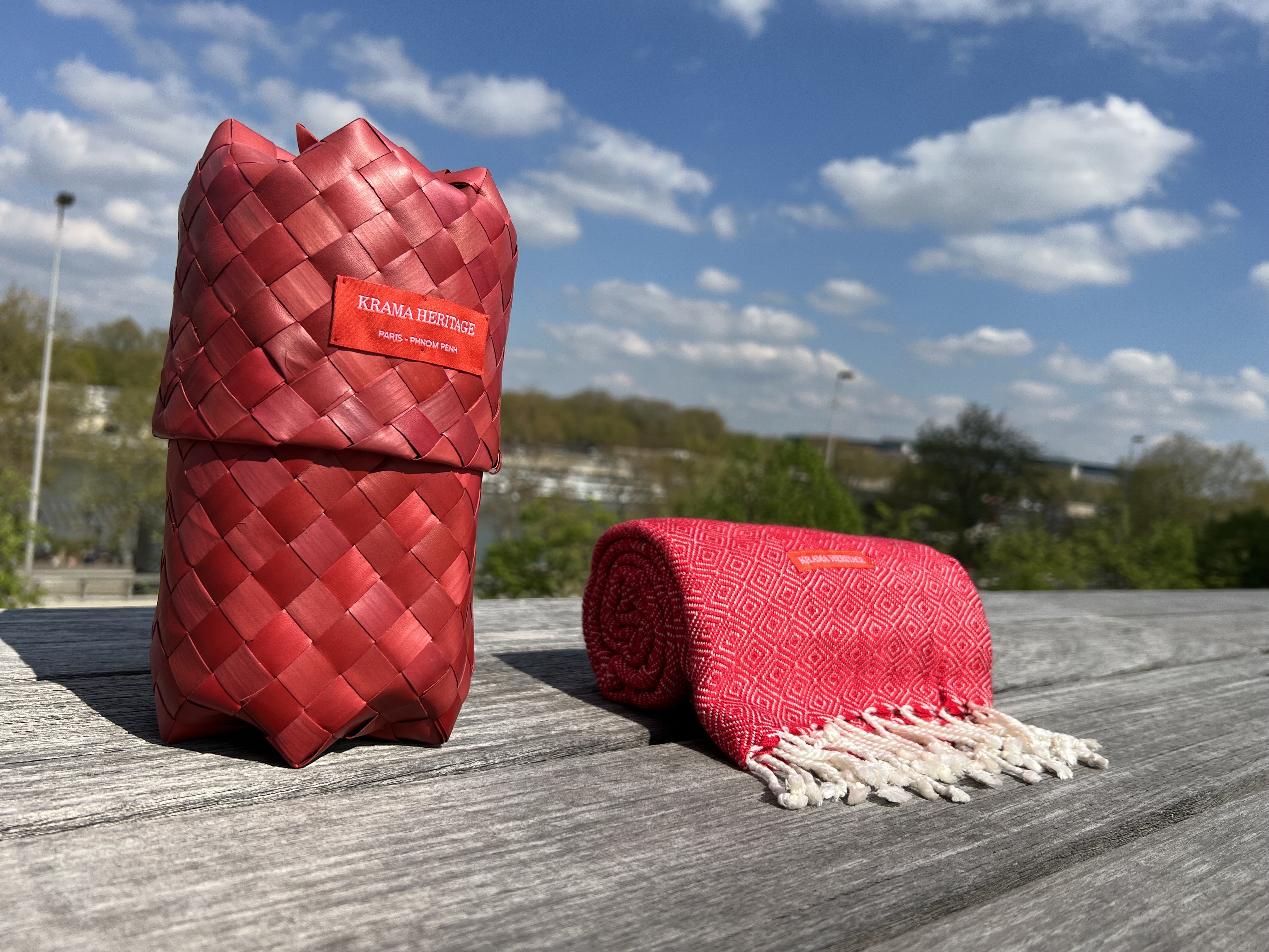 Le Grand Krama Rouge Coquelicot 7