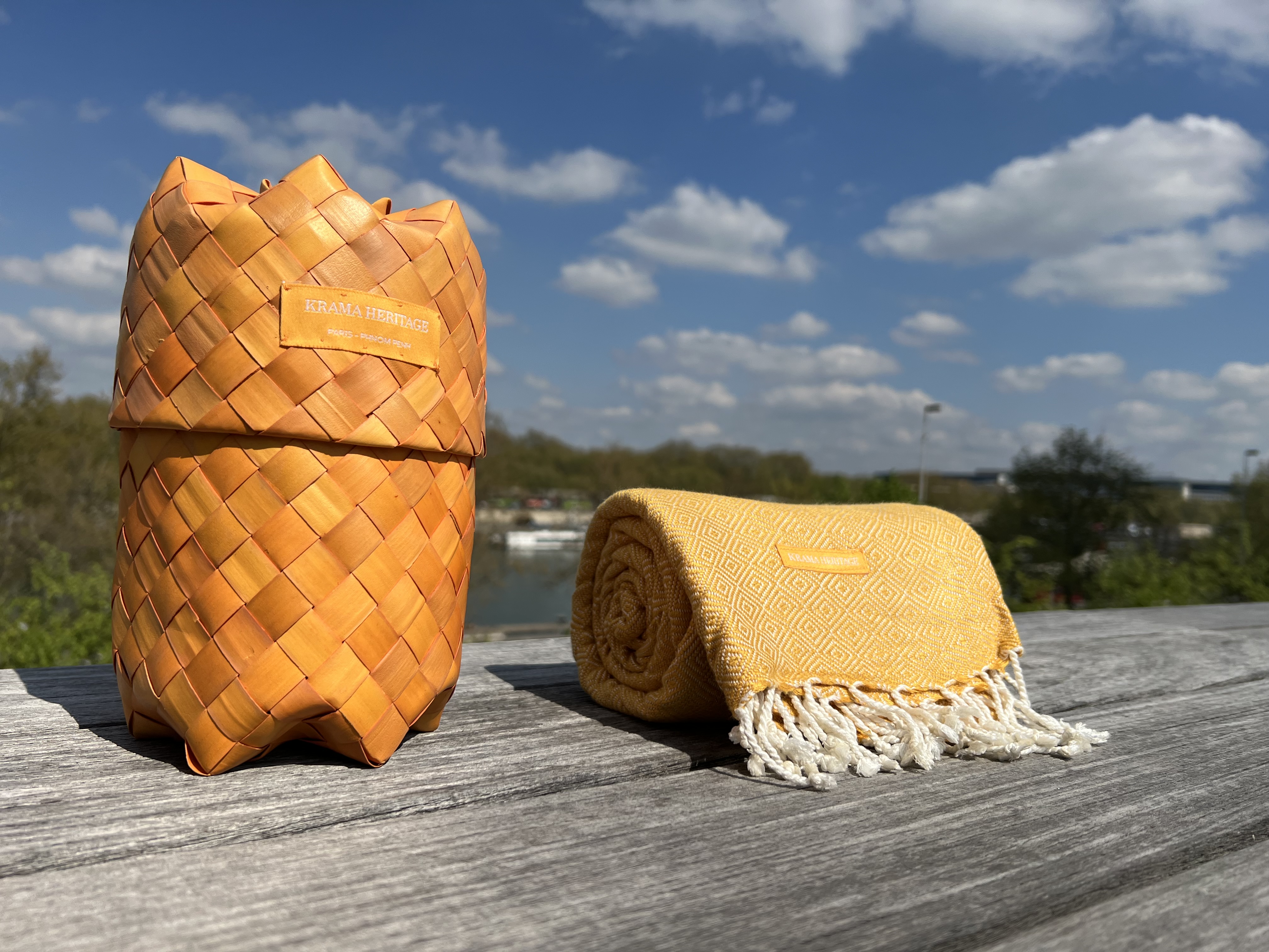 Le Grand Krama Chaud Epais Or 6