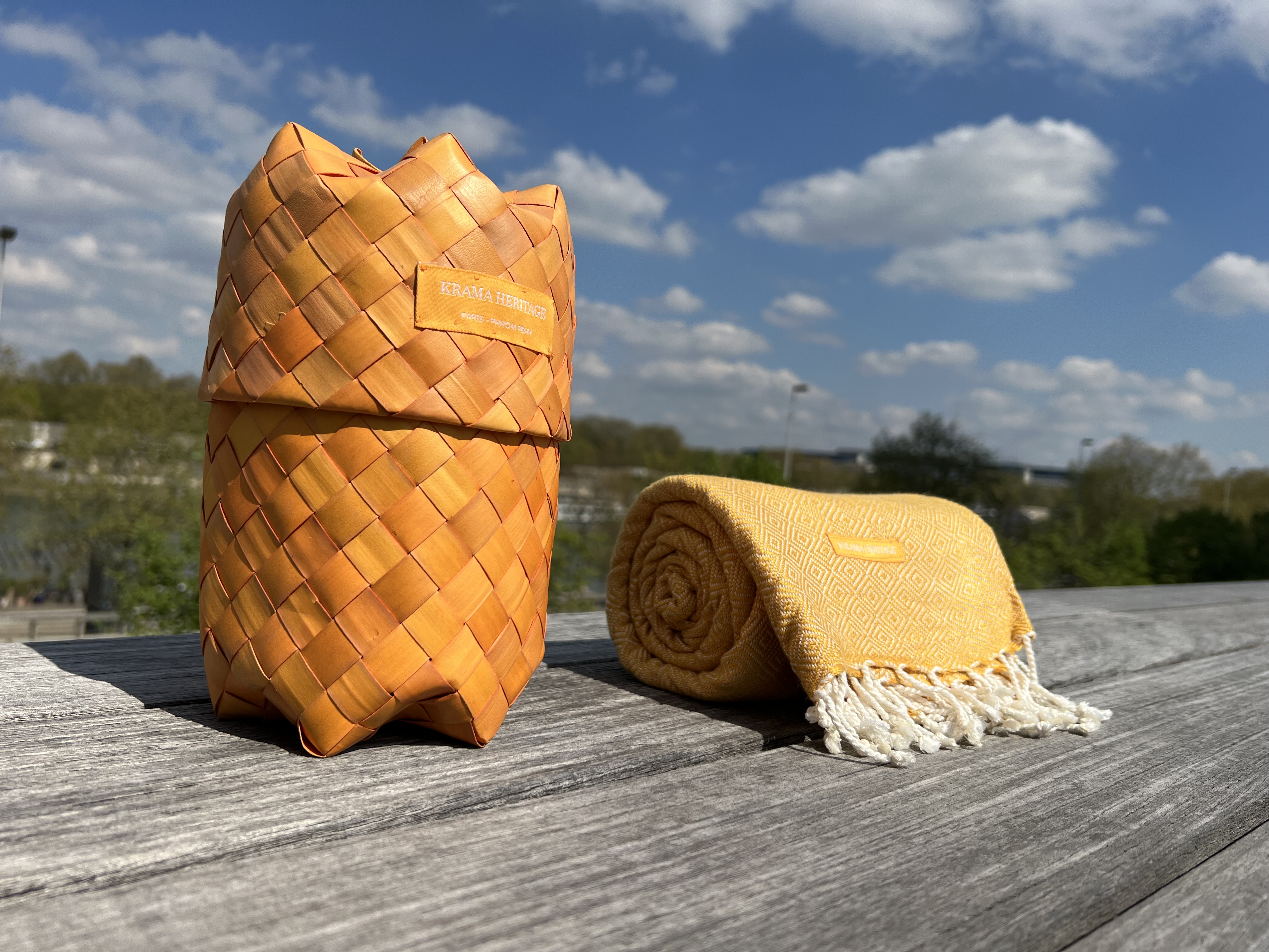 Le Grand Krama Chaud Epais Or 7