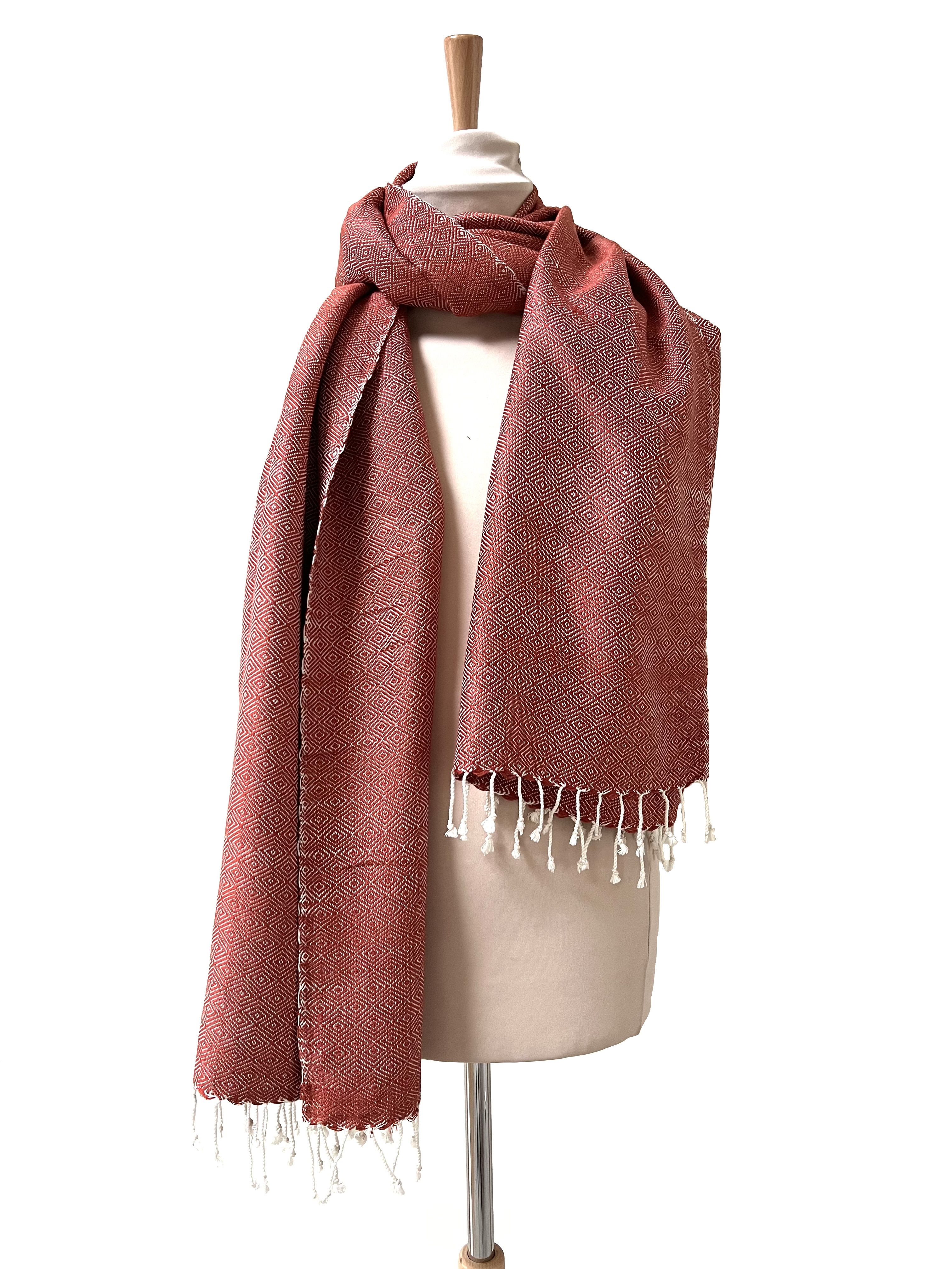 Le Grand Krama Chaud Epais Noisette 7