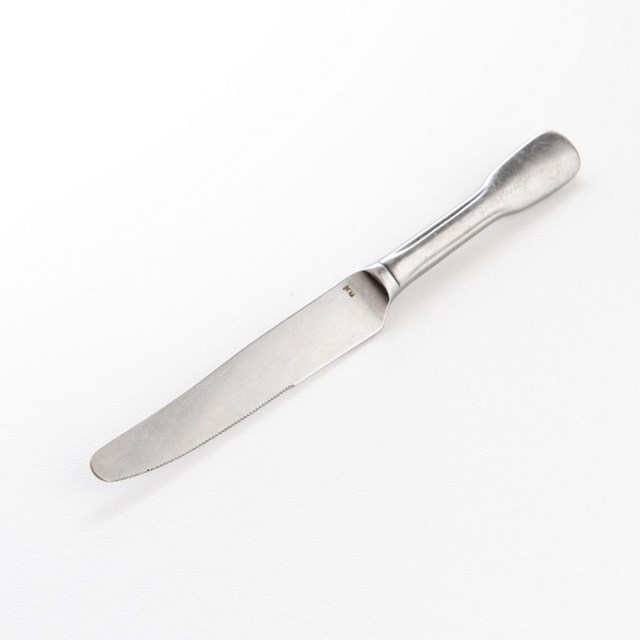 Couteau Argentry inox patiné, fabriqué en Italie