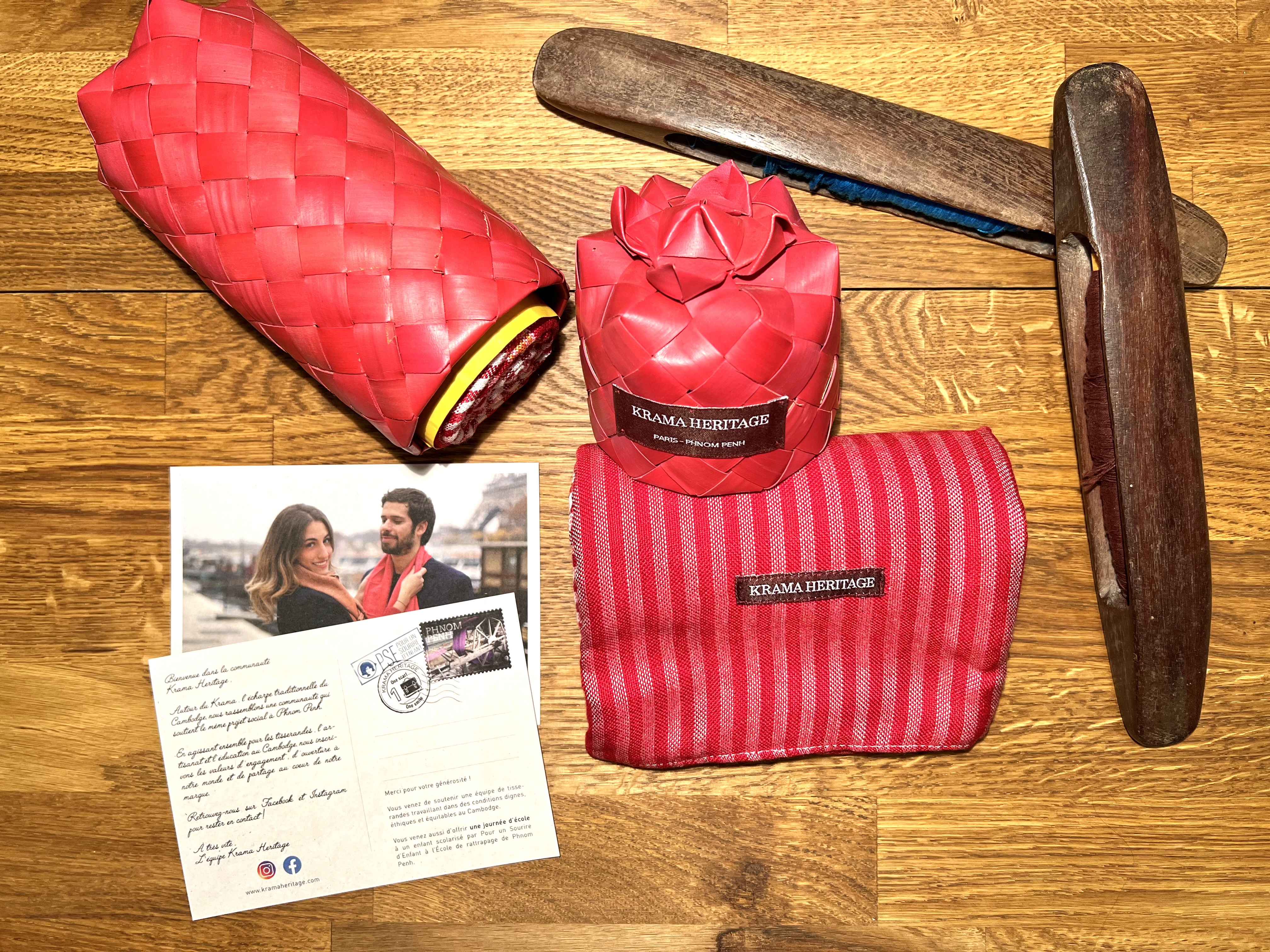 Le Grand Krama Origine Coquelicot 2