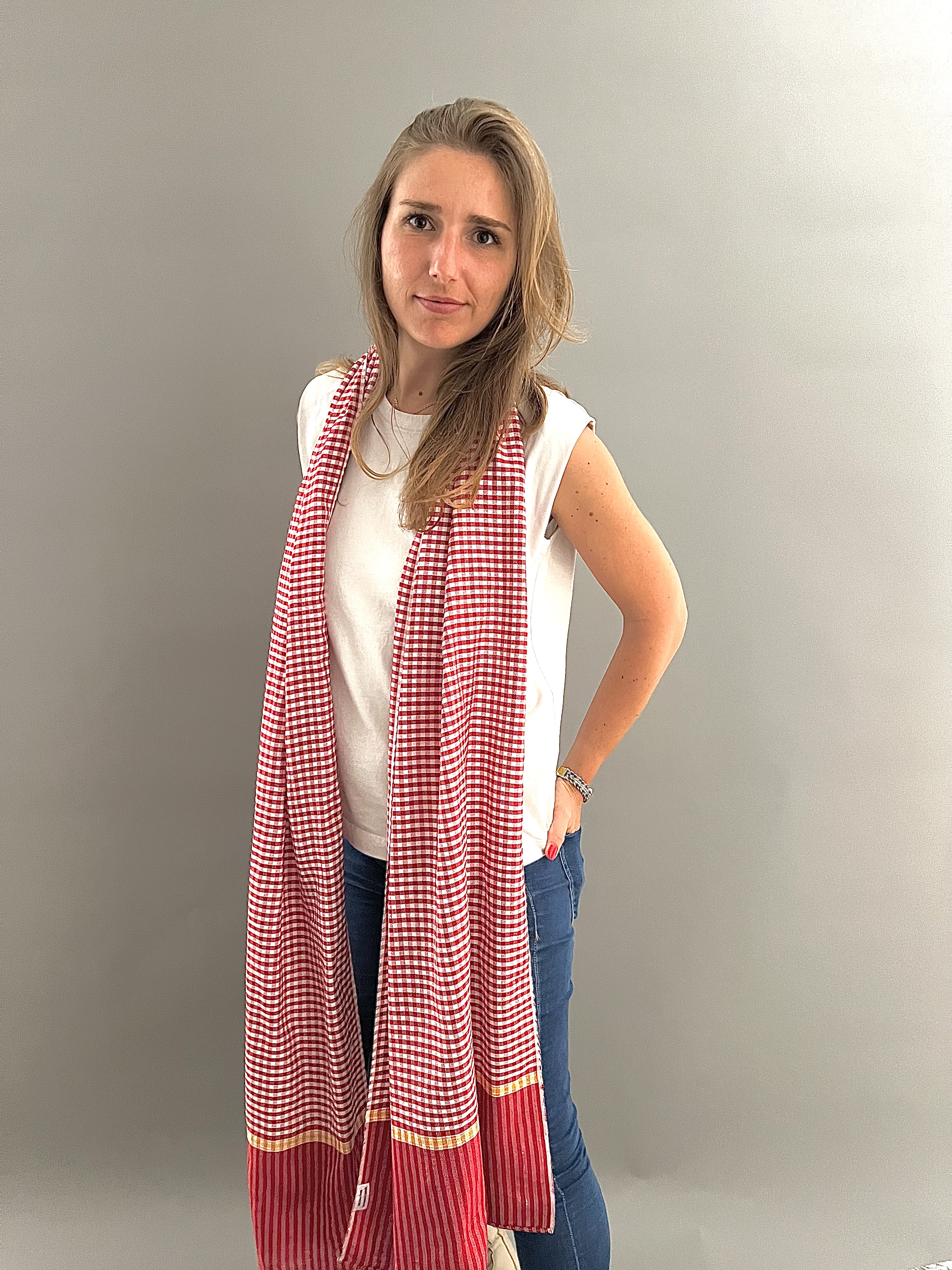 Le Grand Krama Origine Coquelicot 3