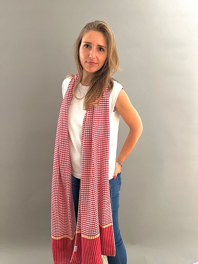 Le Grand Krama Origine Coquelicot 3