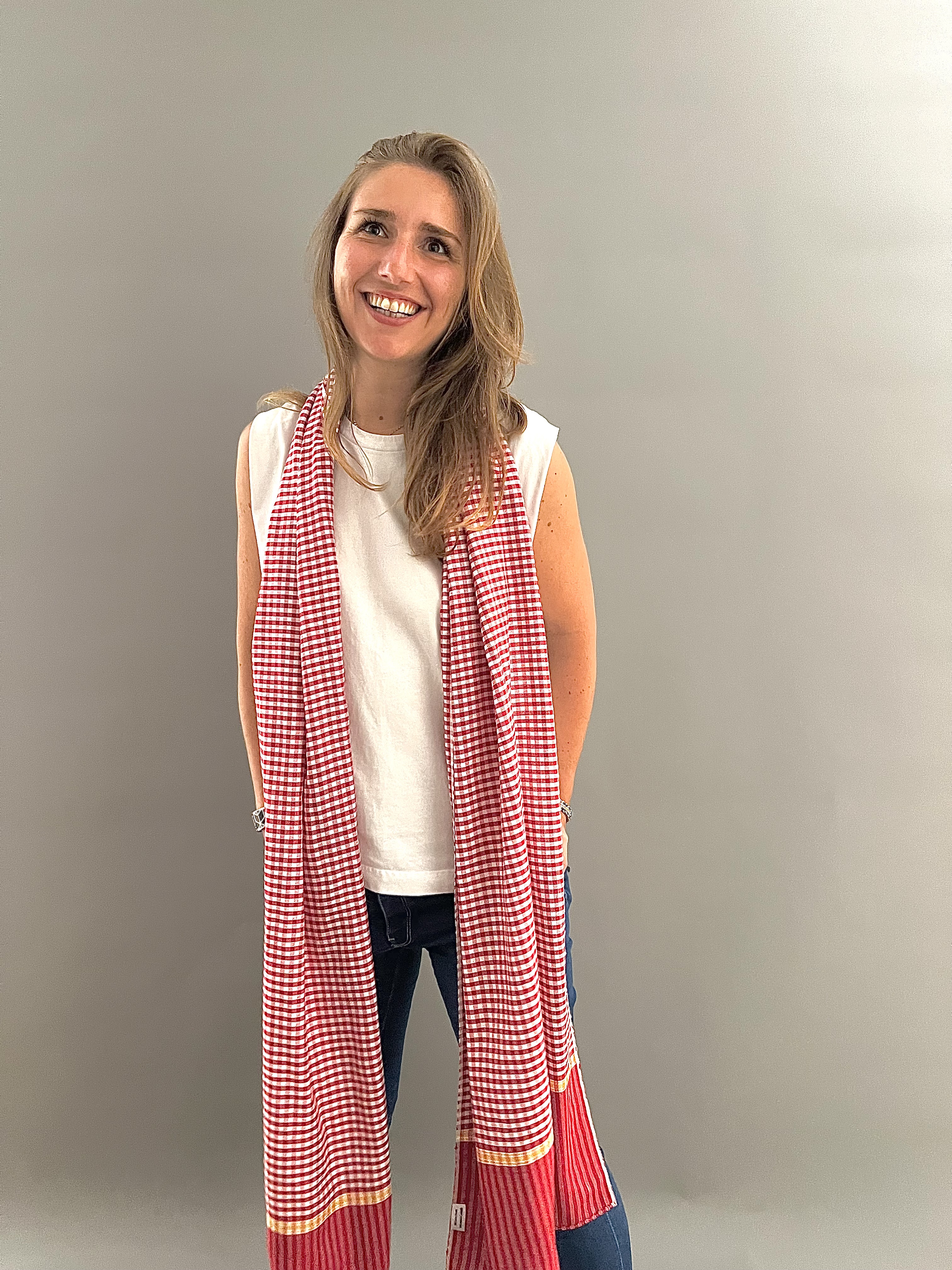 Le Grand Krama Origine Coquelicot 4