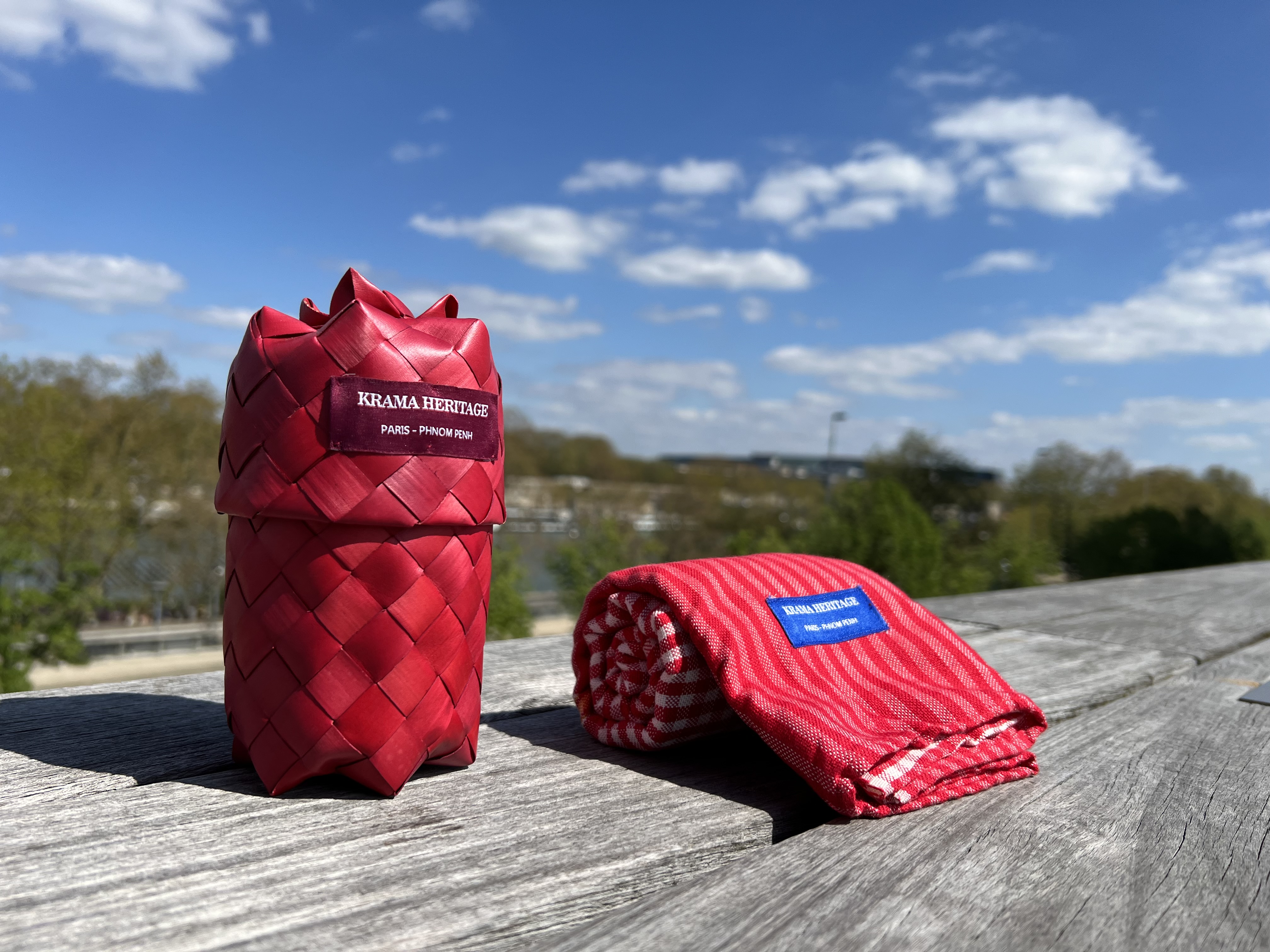 Le Grand Krama Origine Coquelicot 8