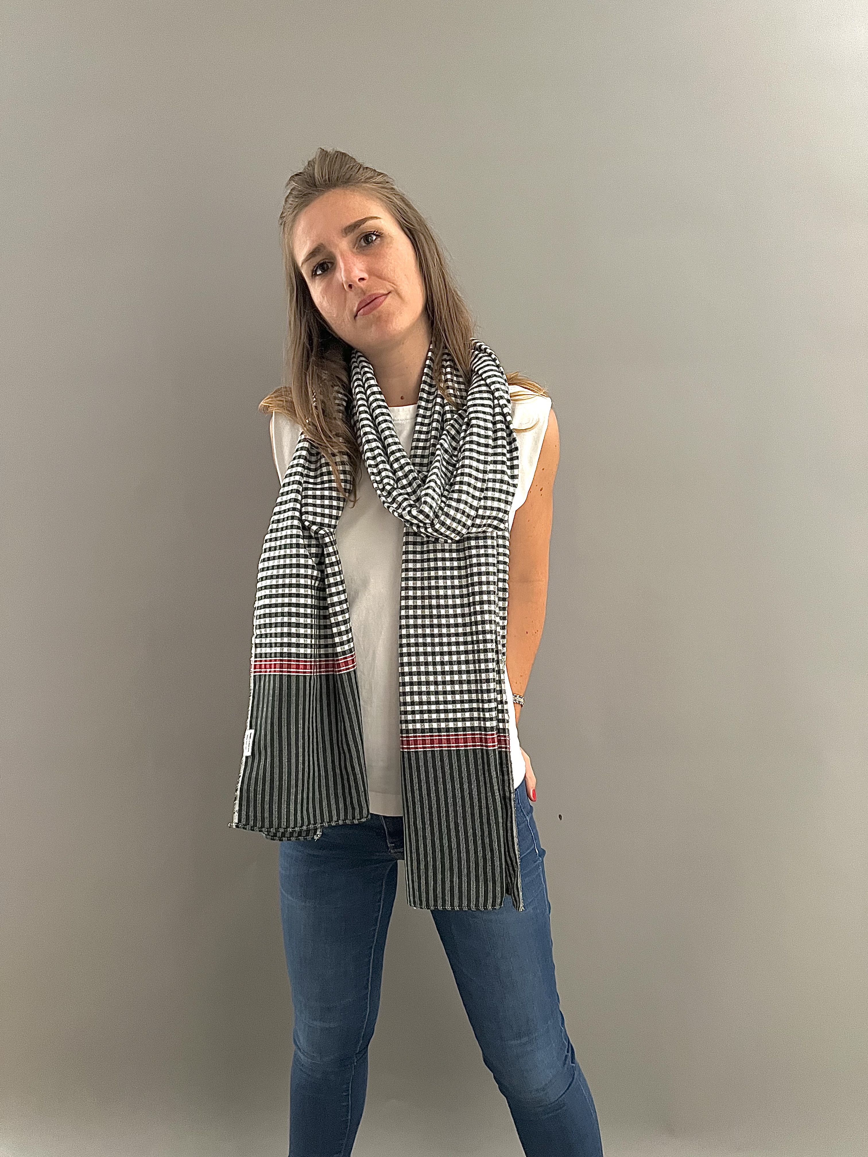 Le Grand Krama Origine Olive 3