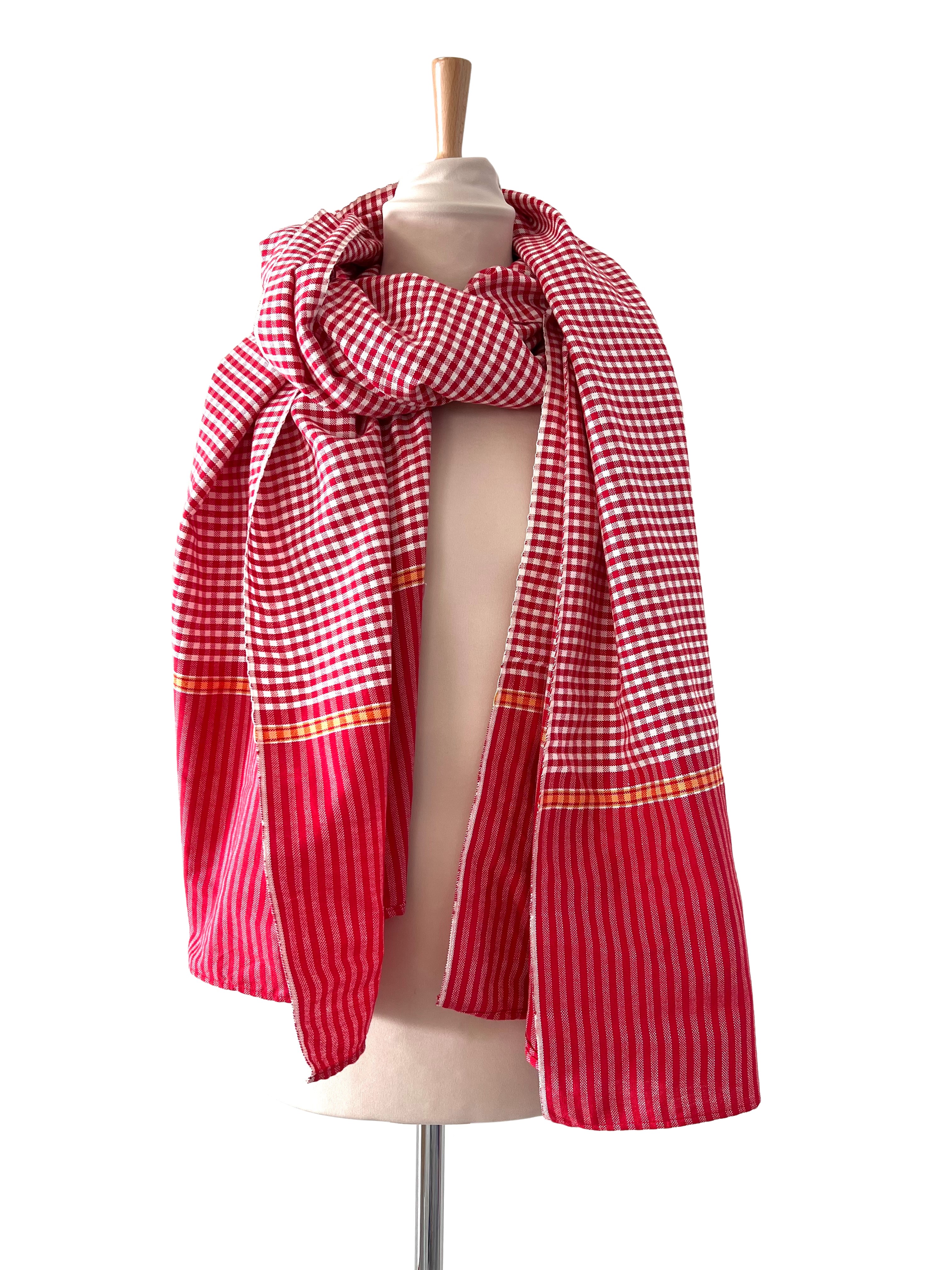 Le Krama Origine Coquelicot 3 Tours 5