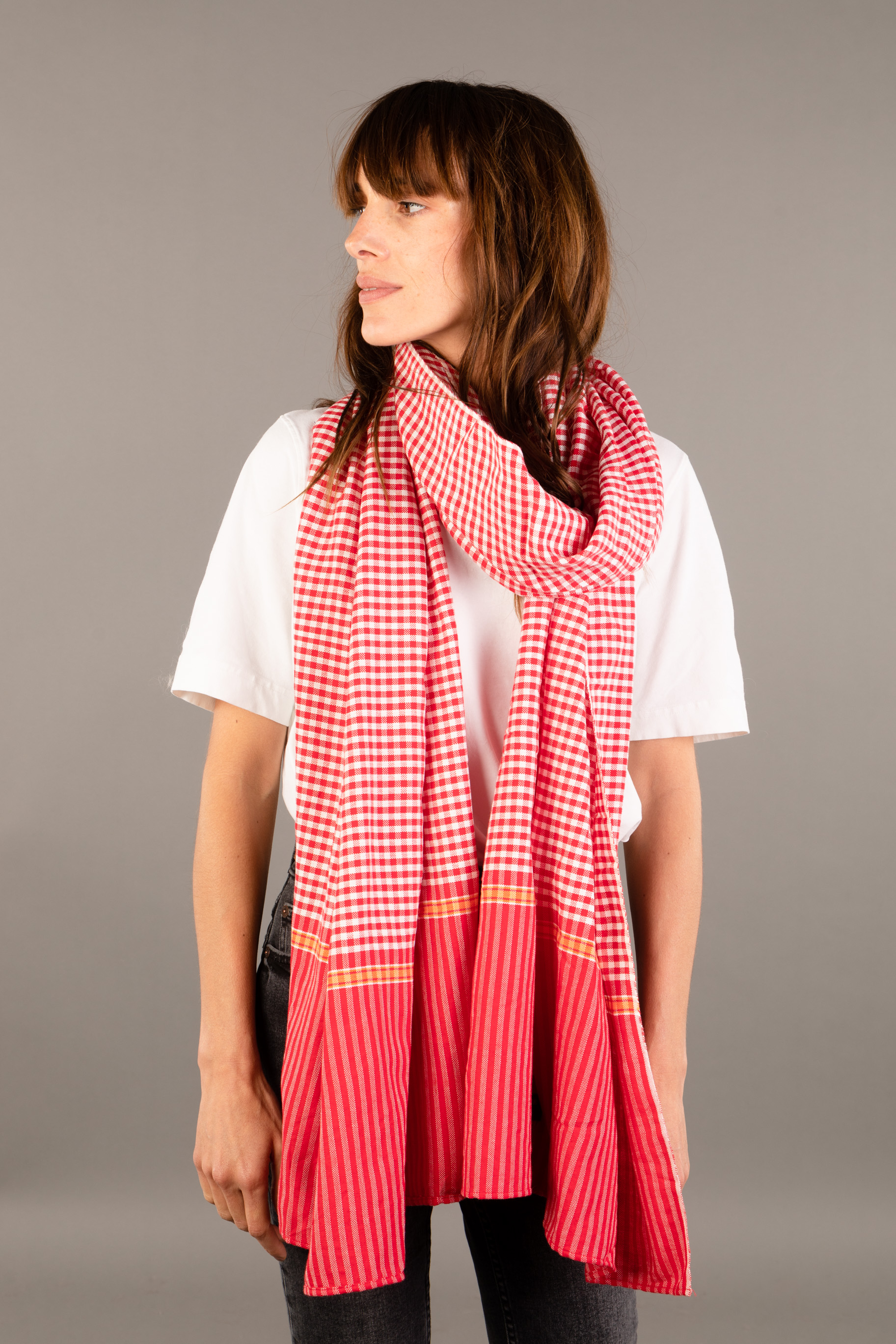 Le Krama Origine Coquelicot 3 Tours 4