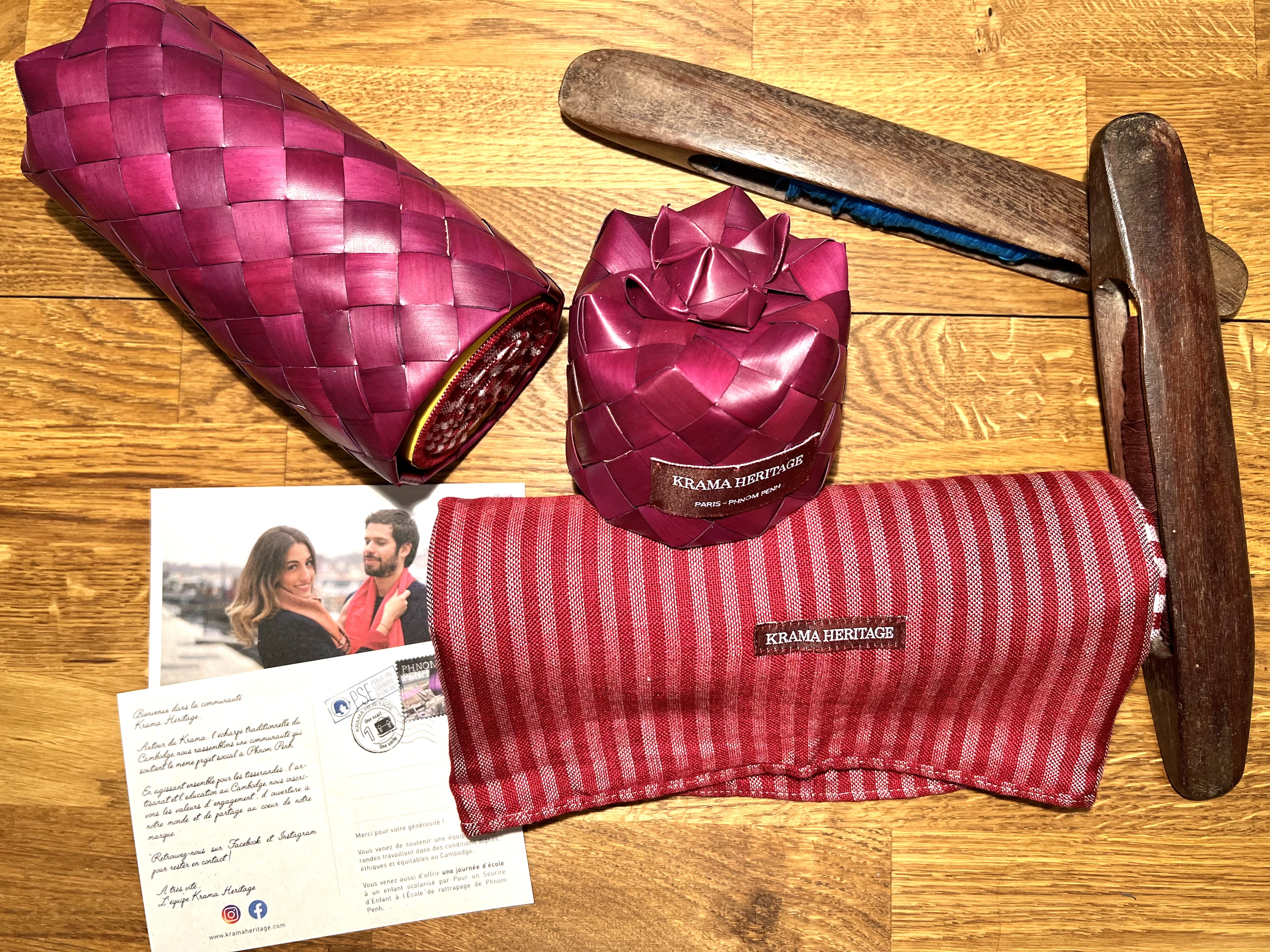 Le Krama Origine Grenat 3 Tours 2