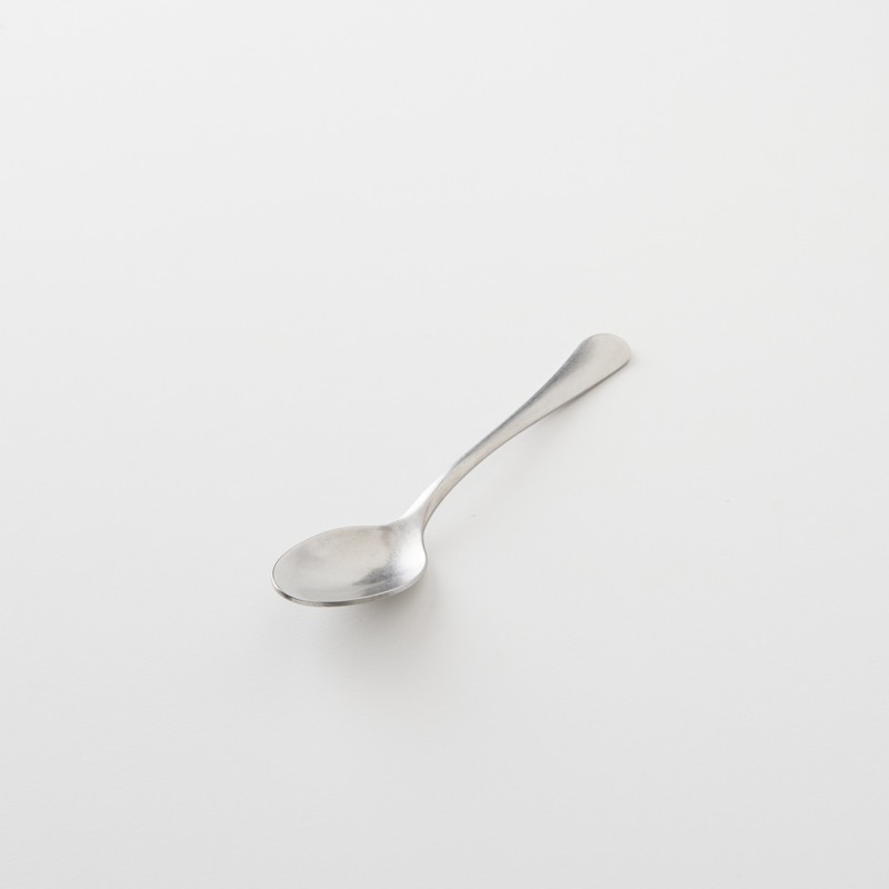 Cuillère à café campagne inox patiné, fabriquée en Italie