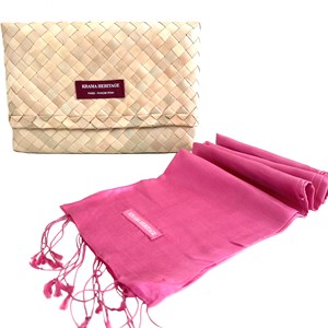 Le Krama Soyeux Rose Bonbon