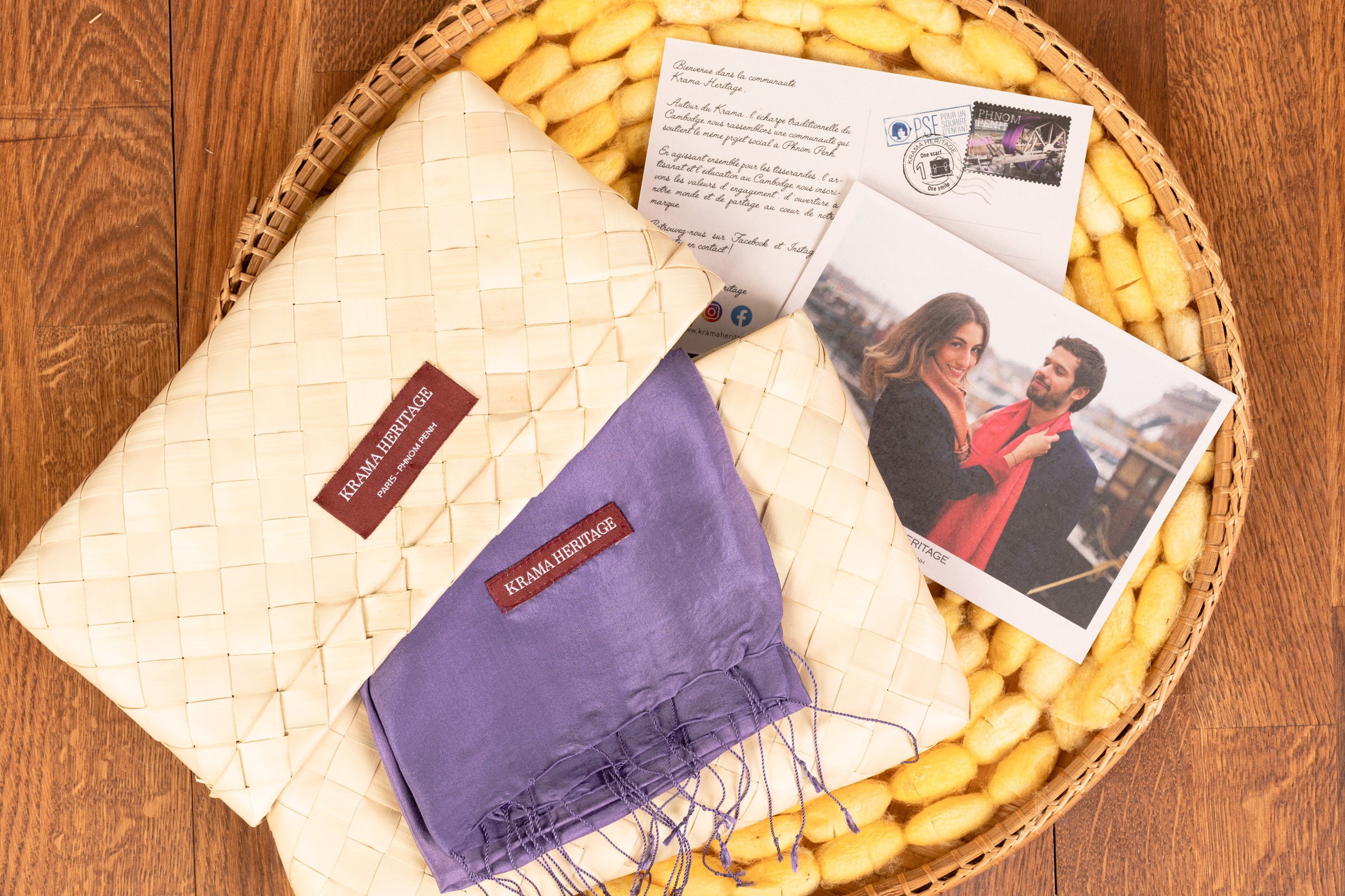 Le Krama Soyeux Améthyste 2