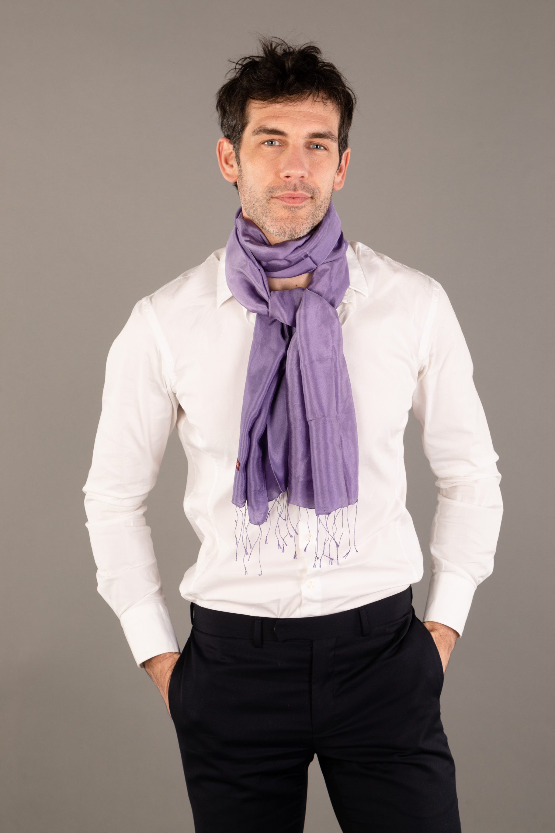 Le Krama Soyeux Améthyste 3