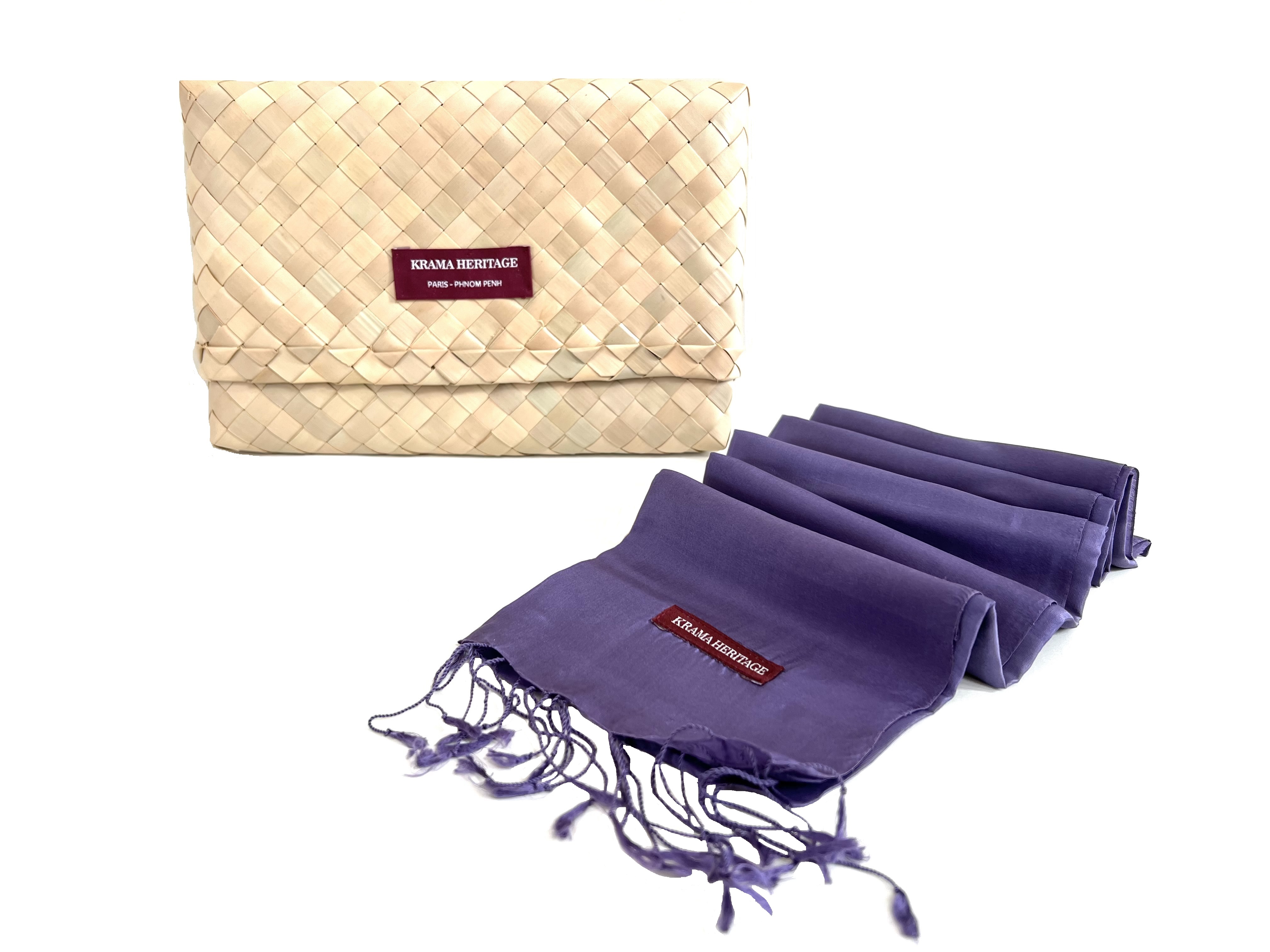 Le Krama Soyeux Améthyste 7