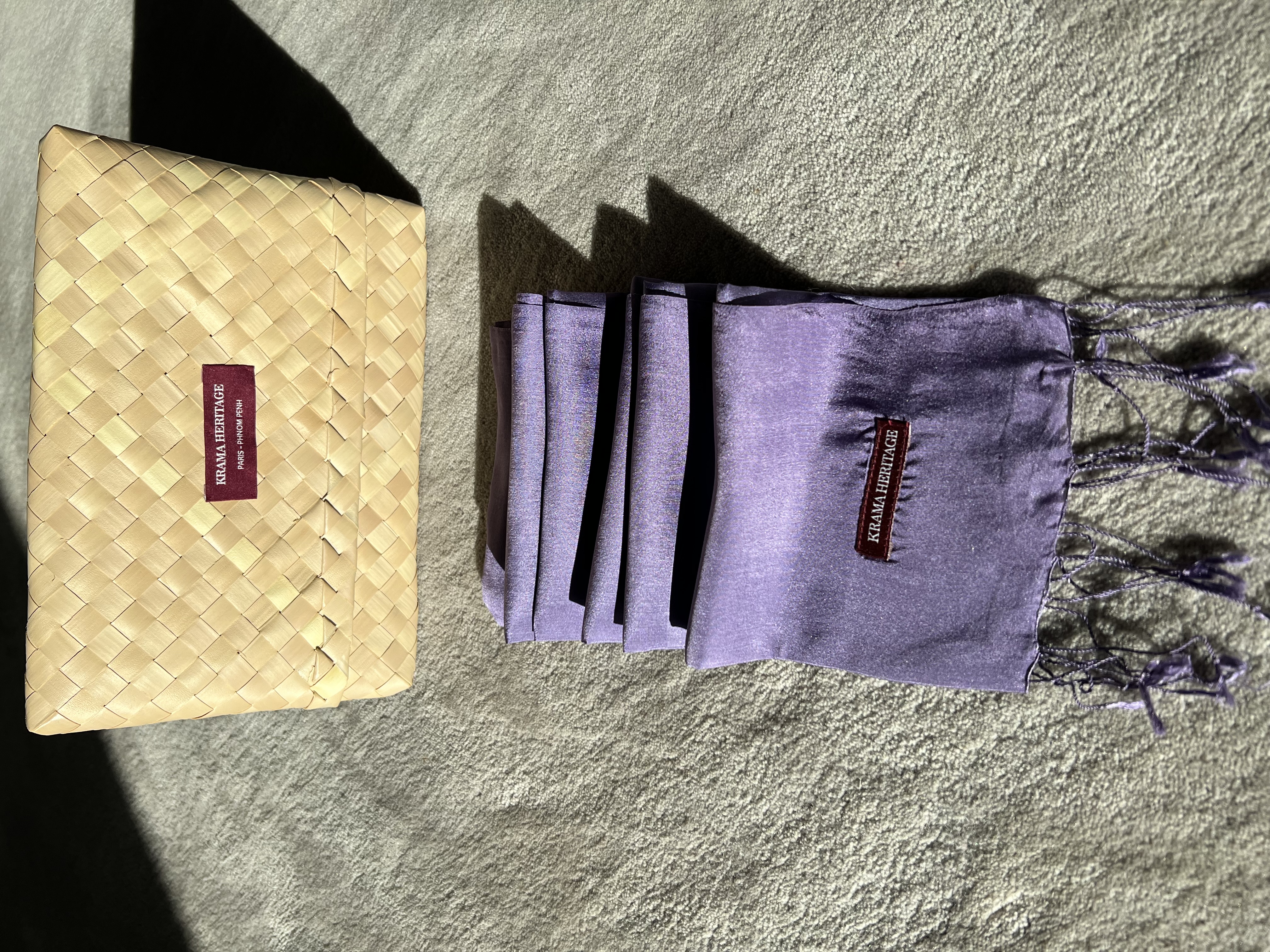Le Krama Soyeux Améthyste 6