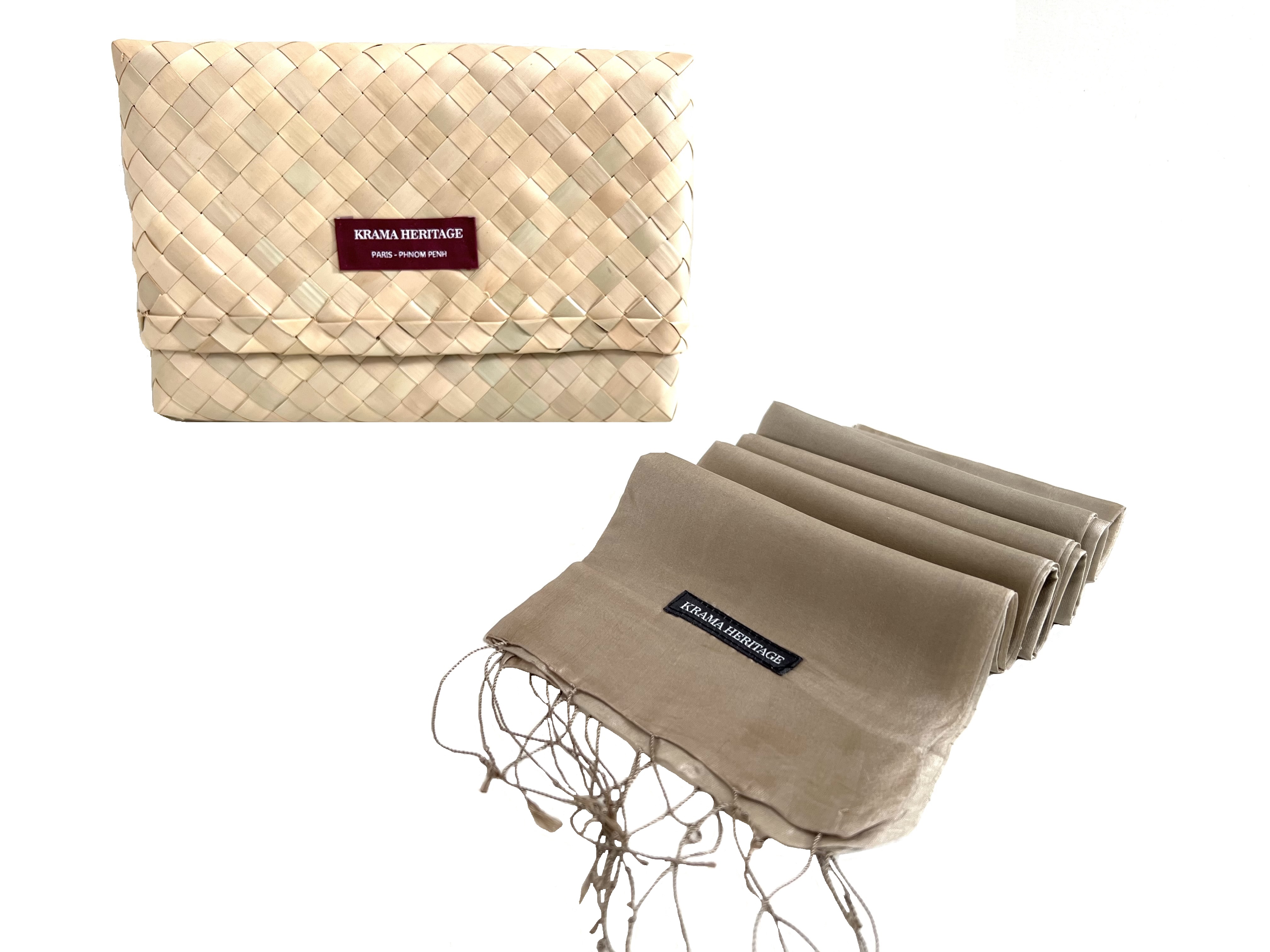 Le Krama Soyeux Sable 7