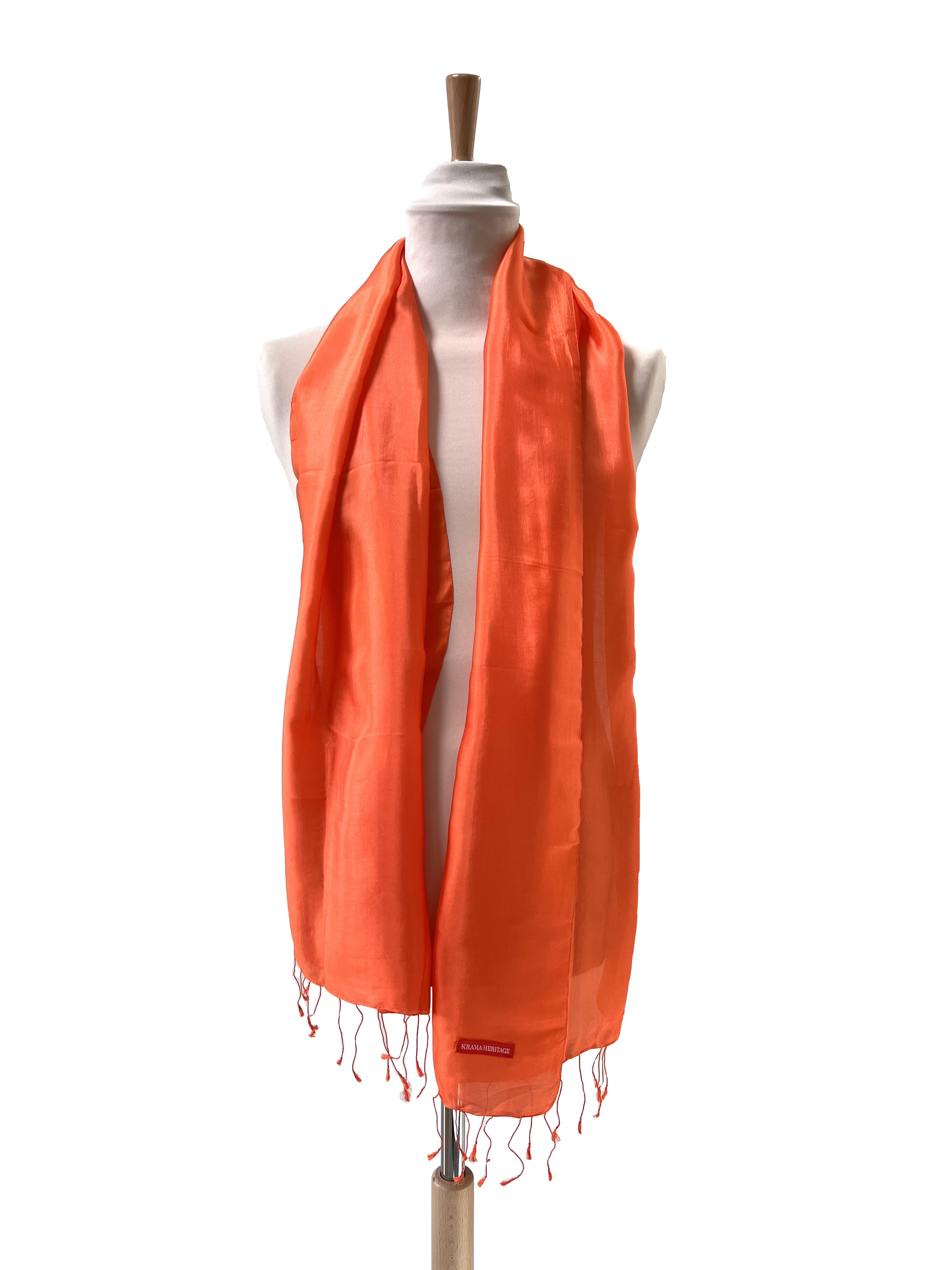 Le Krama Soyeux Orangé 5