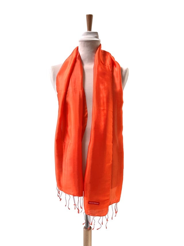 Le Krama Soyeux Orangé 5