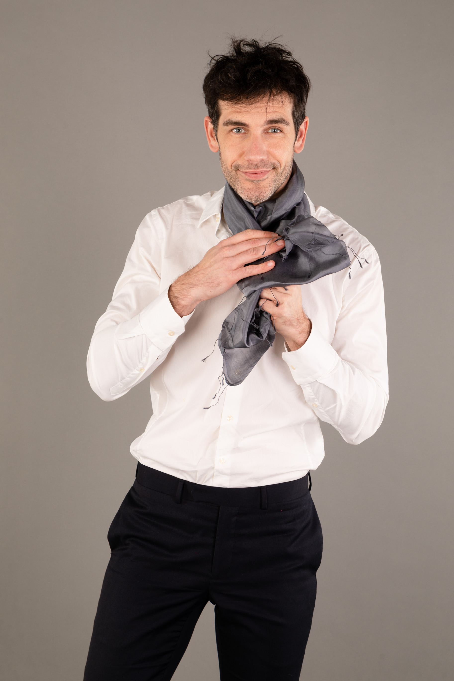 Le Krama Soyeux Noir d'Ivoire 3