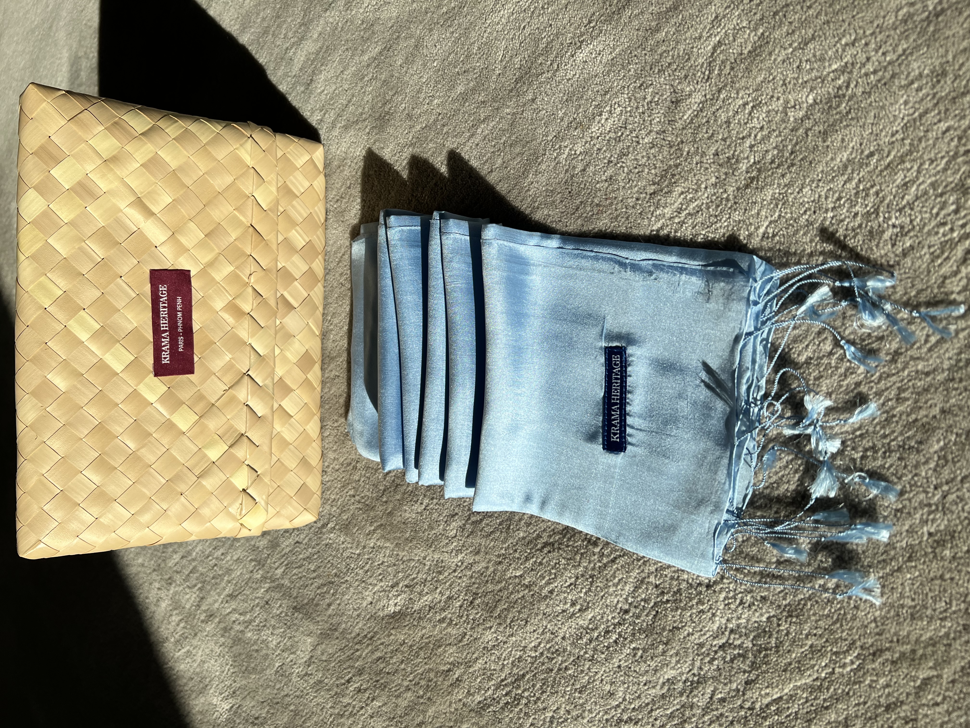 Le Krama Soyeux Bleu Ciel 6