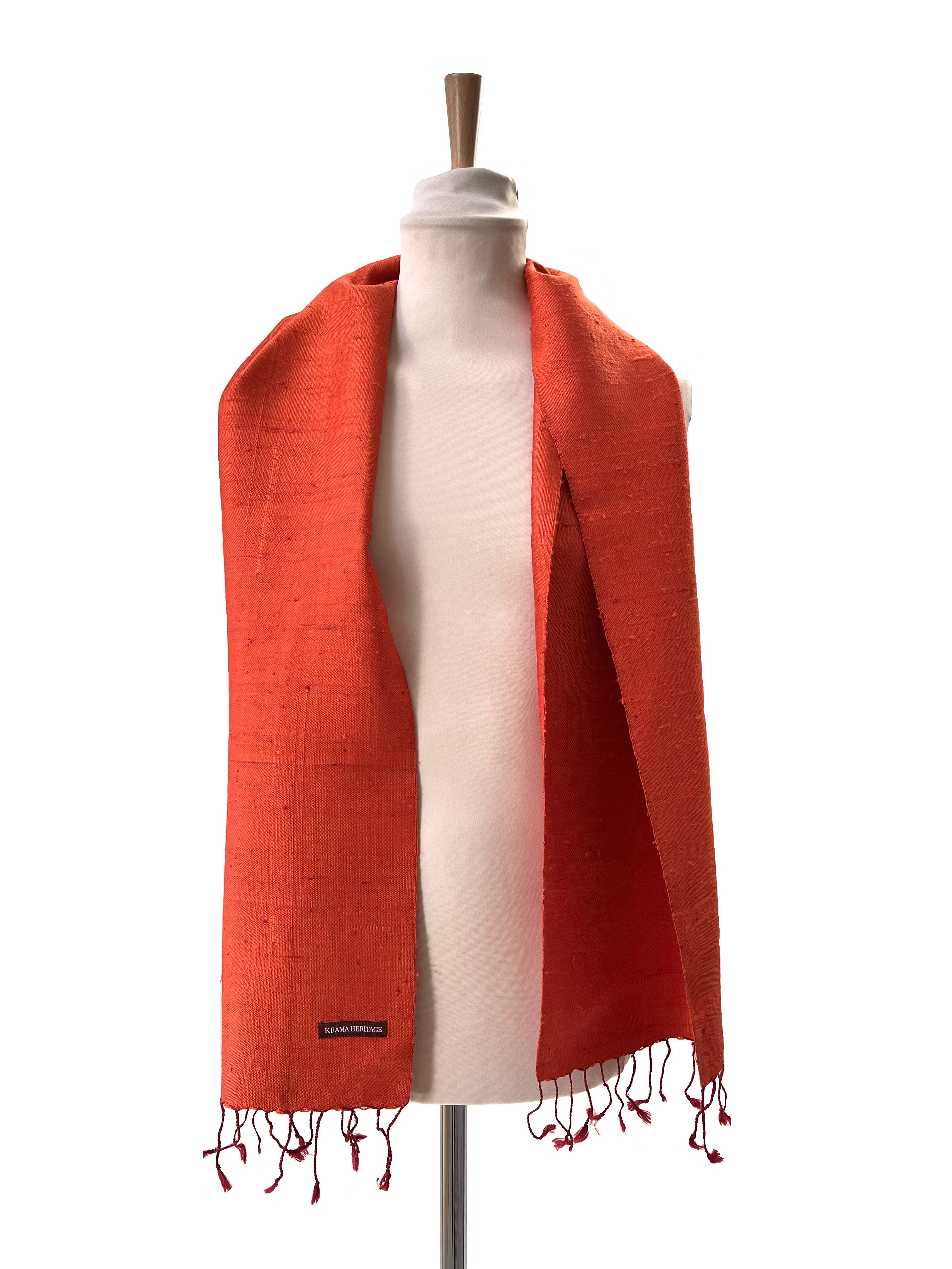 Le Krama Texturé Orangé 5