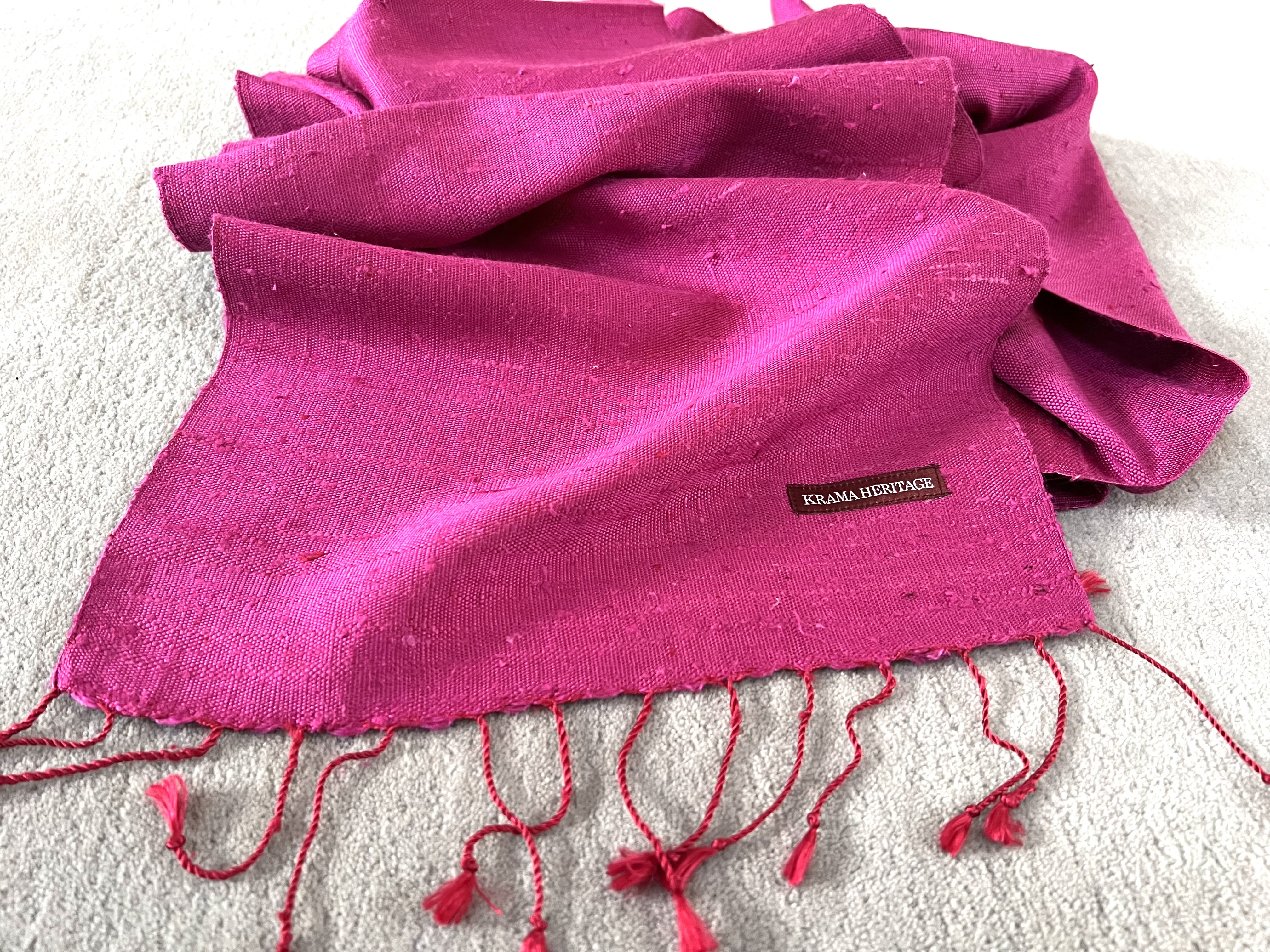 Le Krama Texturé Fushia 7