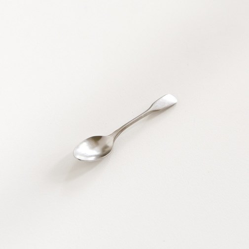 Cuillère à moka Argentry inox patiné - 12 cm