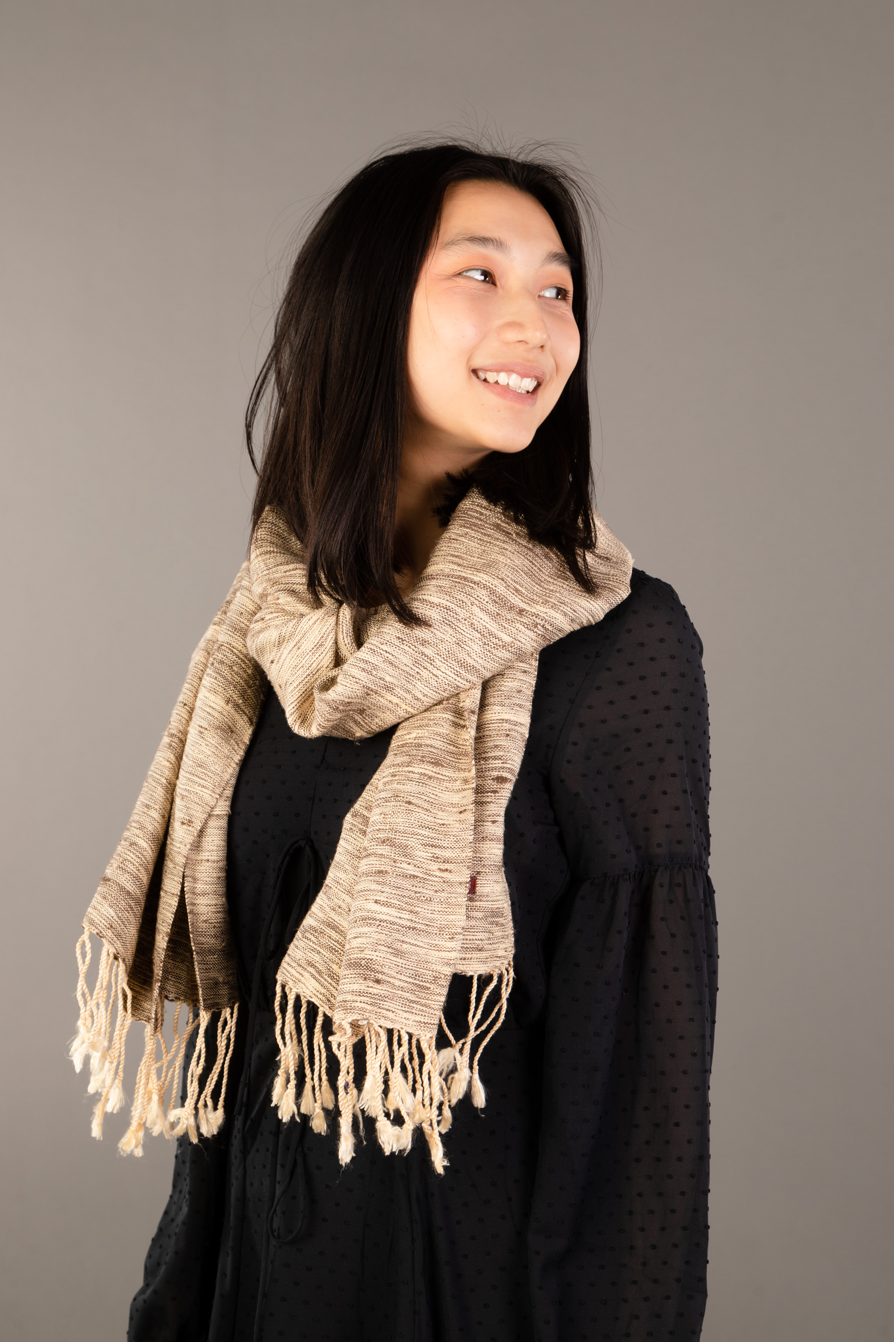 Le Grand Krama Texturé Sable 3